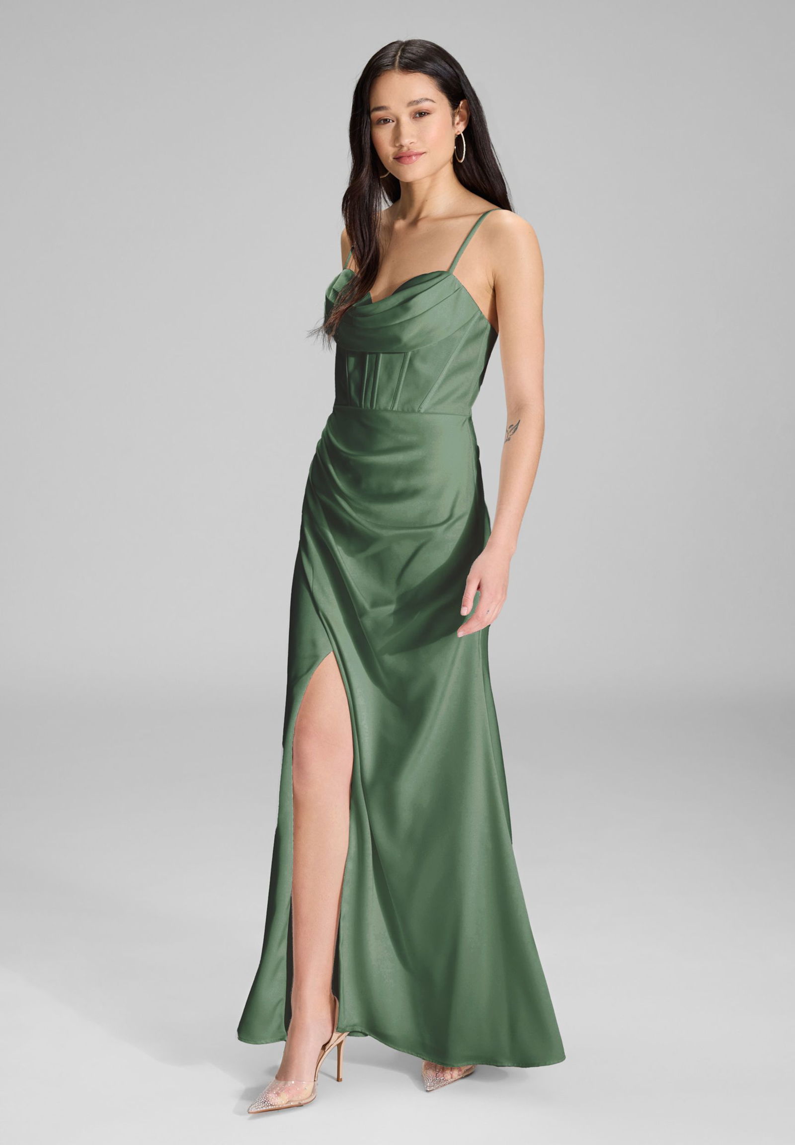 78bef211545d01c1204ce74e8fc313d4 Hey Kyla |  Hey Kyla Satinkleid mit Drapierung | 34