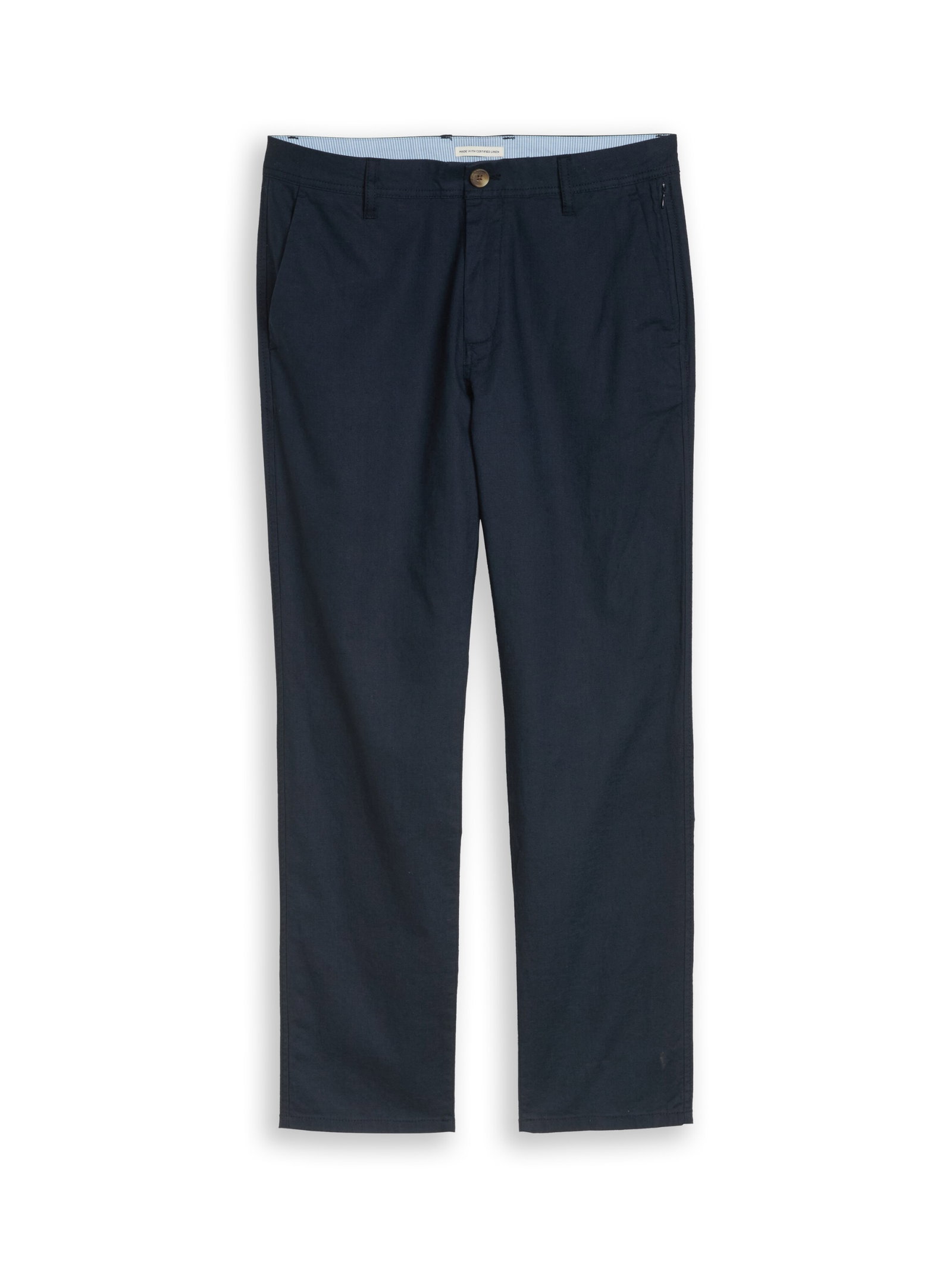 regular cotton linen chino pan, sky captain blue #1