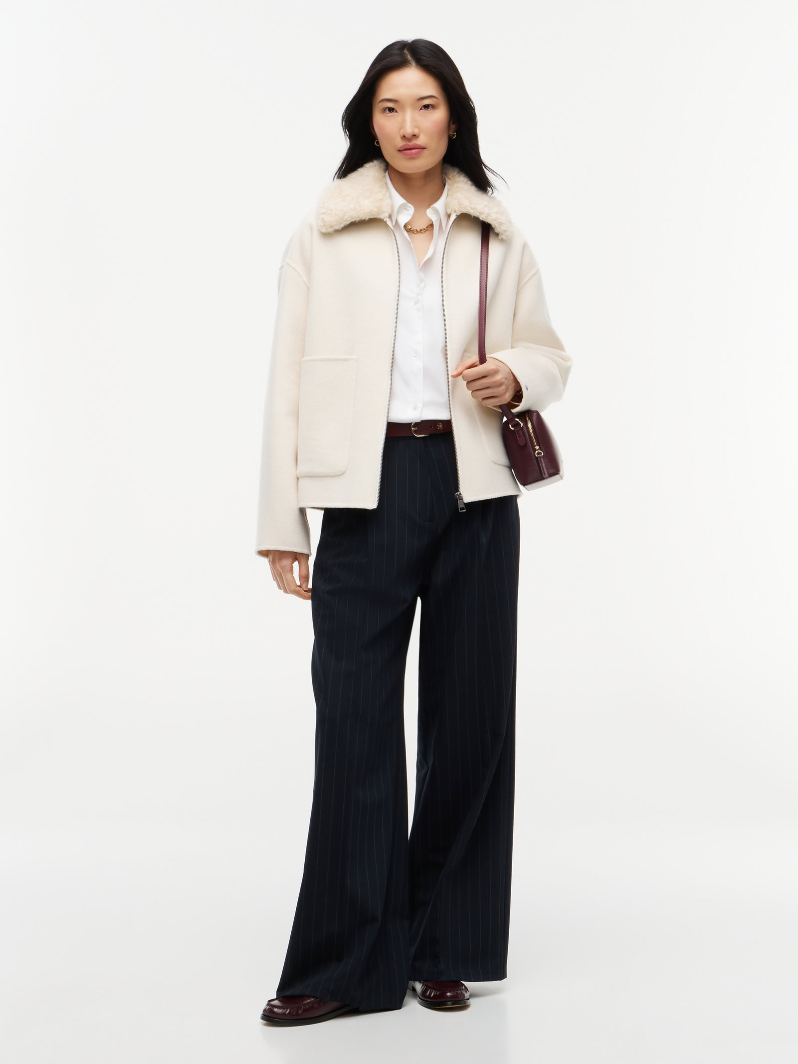 DF WOOL ZIP THROUGH JACKET, BEIGE #5