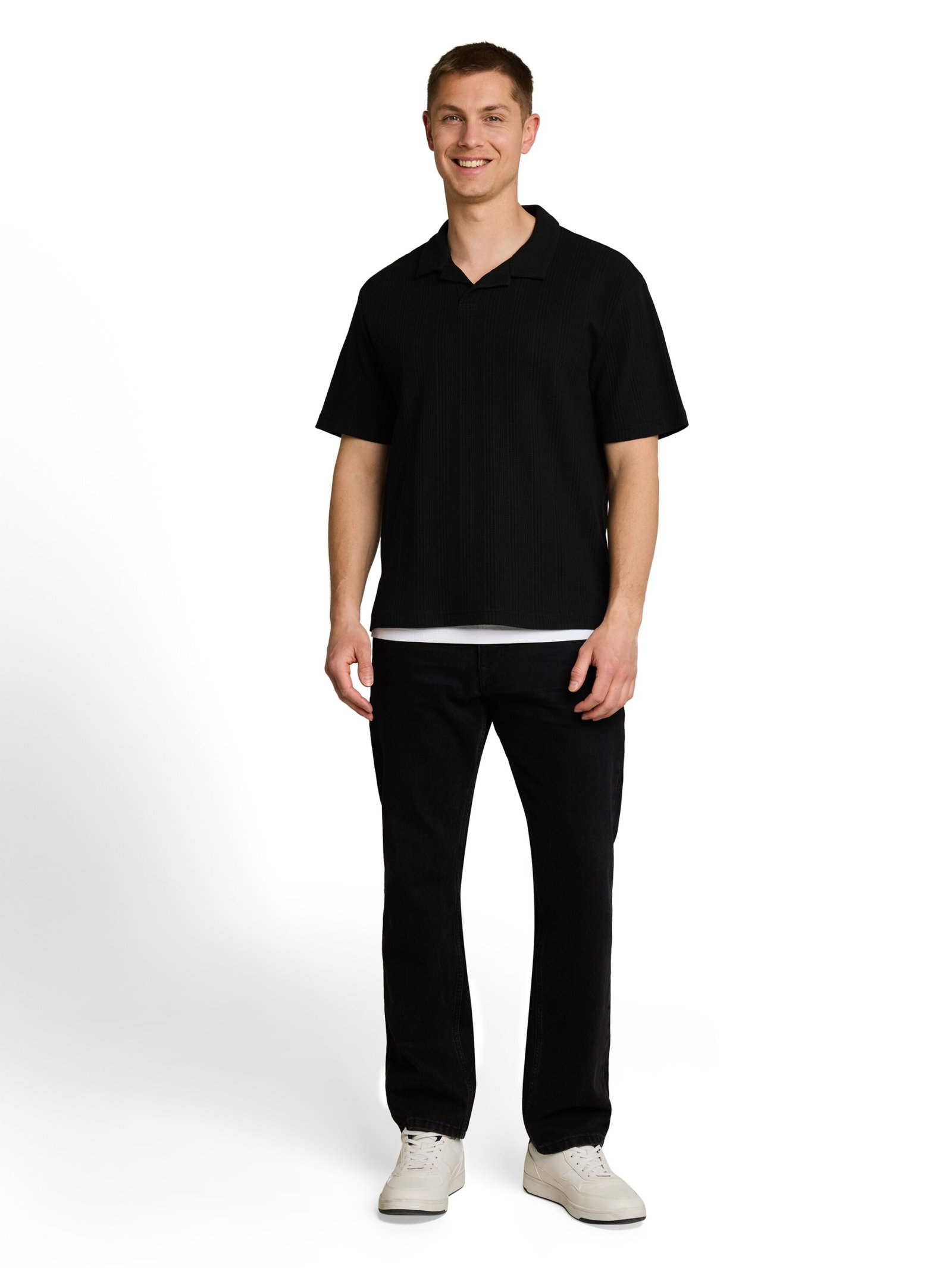 relaxed  structure resort coll, Black #3