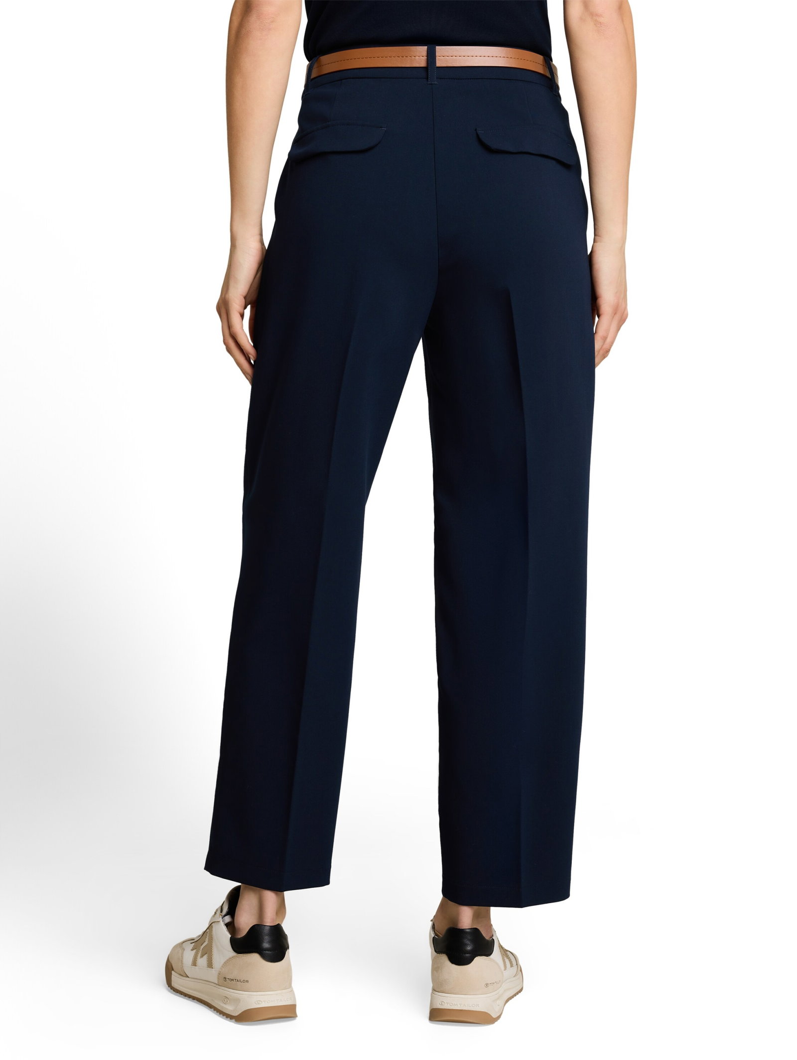 tailored loose fit pants, sky captain blue #4