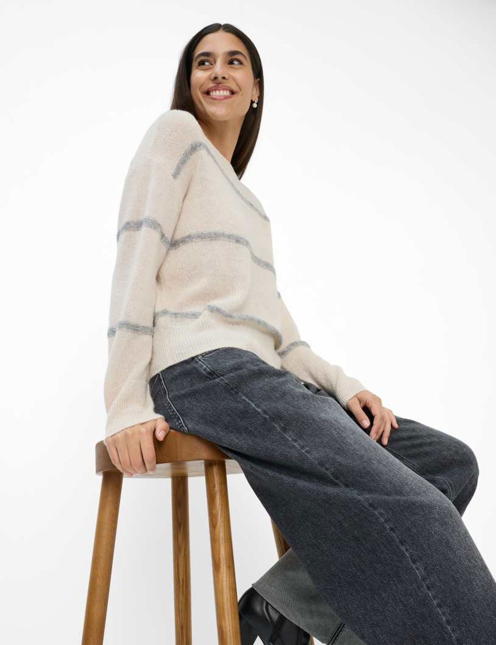 Brax | Brax Pullover | 40 | cozy grey