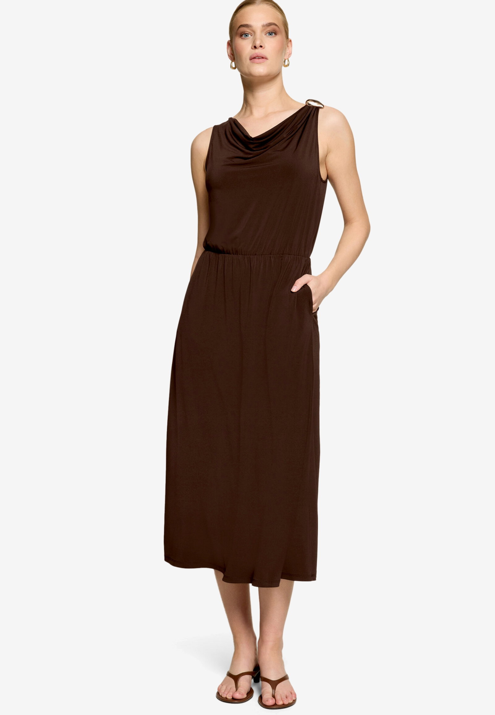 Kleid Lang ohne Arm, Chocolate Plum #2