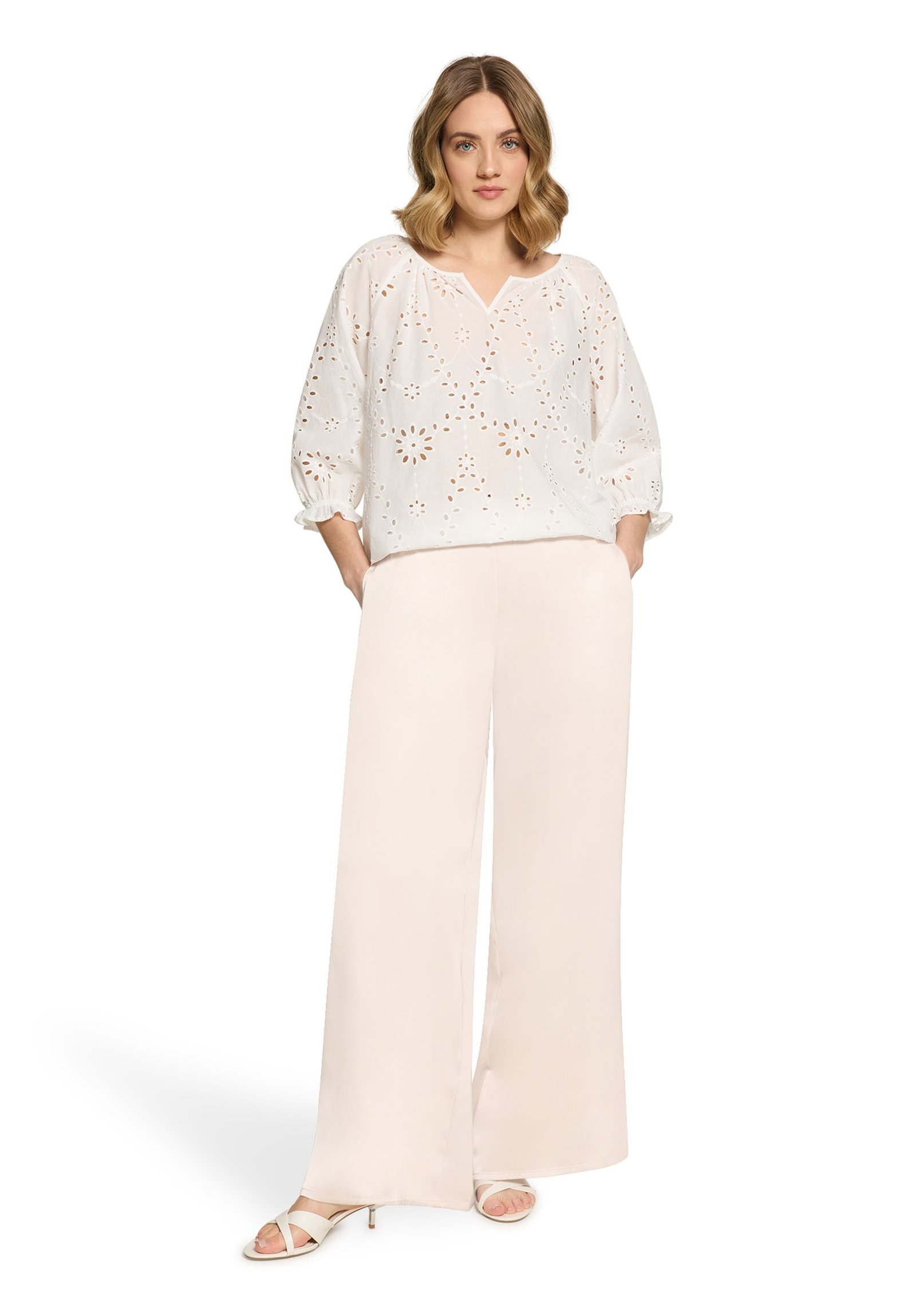 Betty Barclay |  Betty Barclay Schmale Hose  | 46 | grau beige