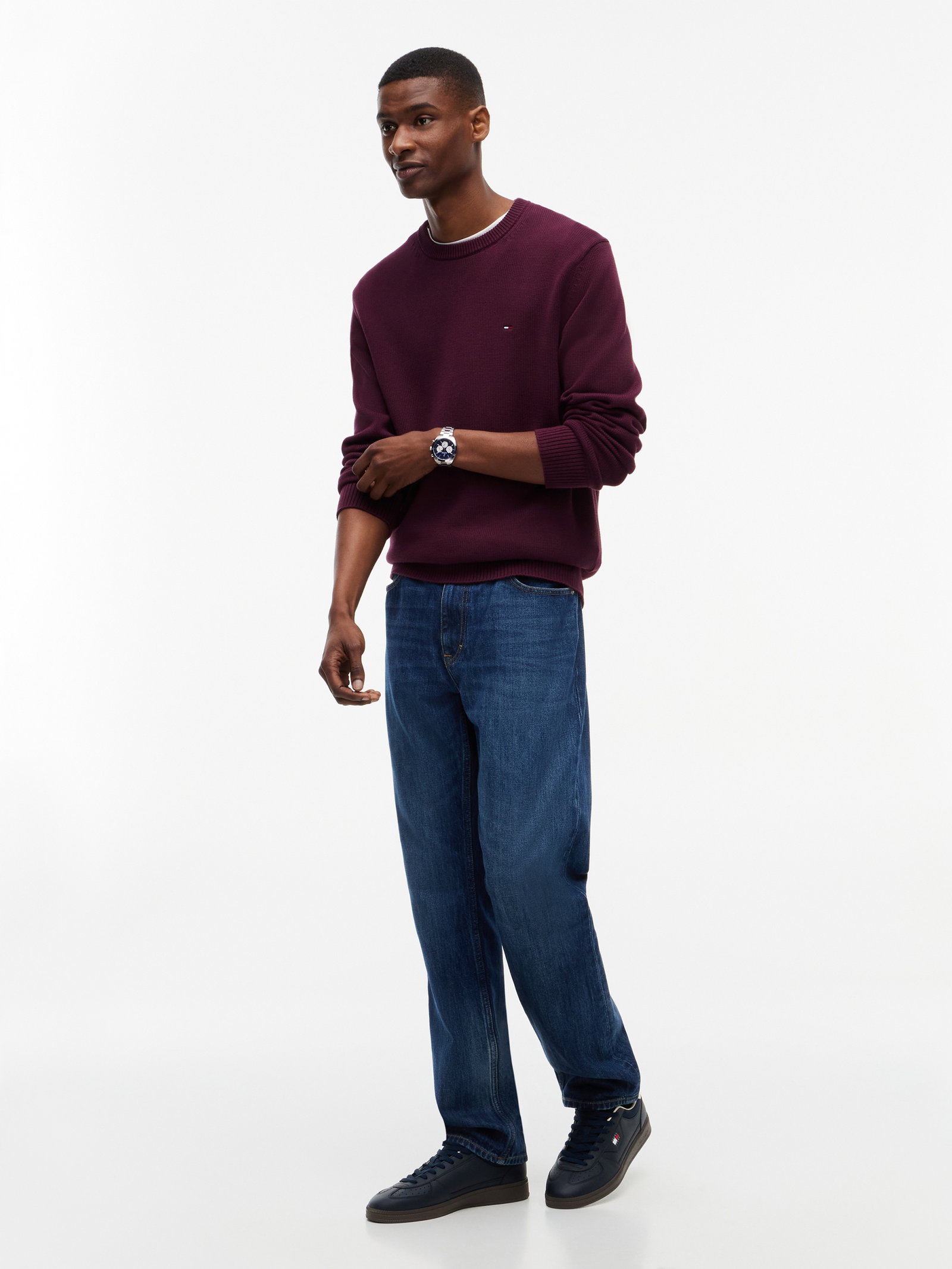 TJM SLIM ESS SWEATER EXT, PURPLE #5