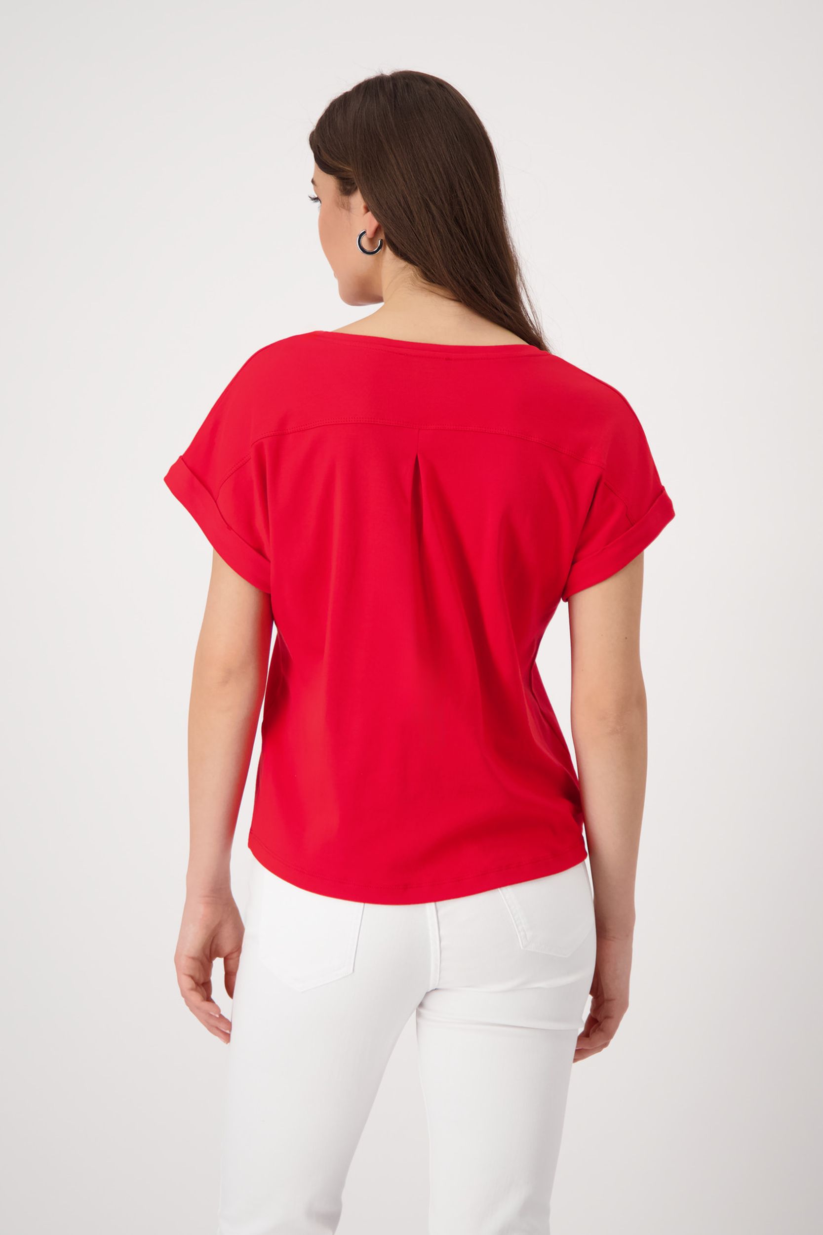 Monari |  T-Shirt, cream | 42 | red