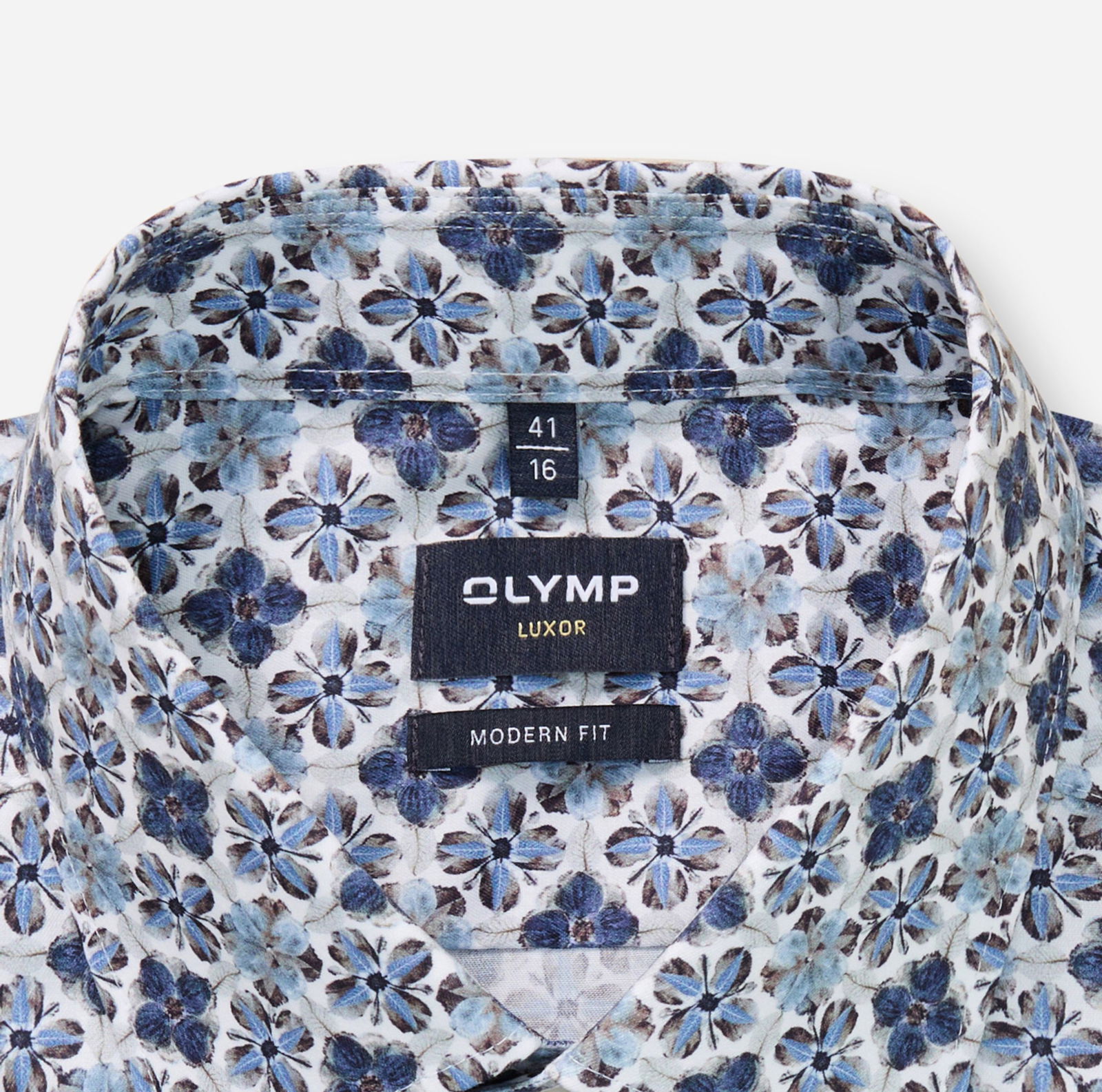 Olymp |  Olymp Hemd Modern Fit  | 40 | bleu