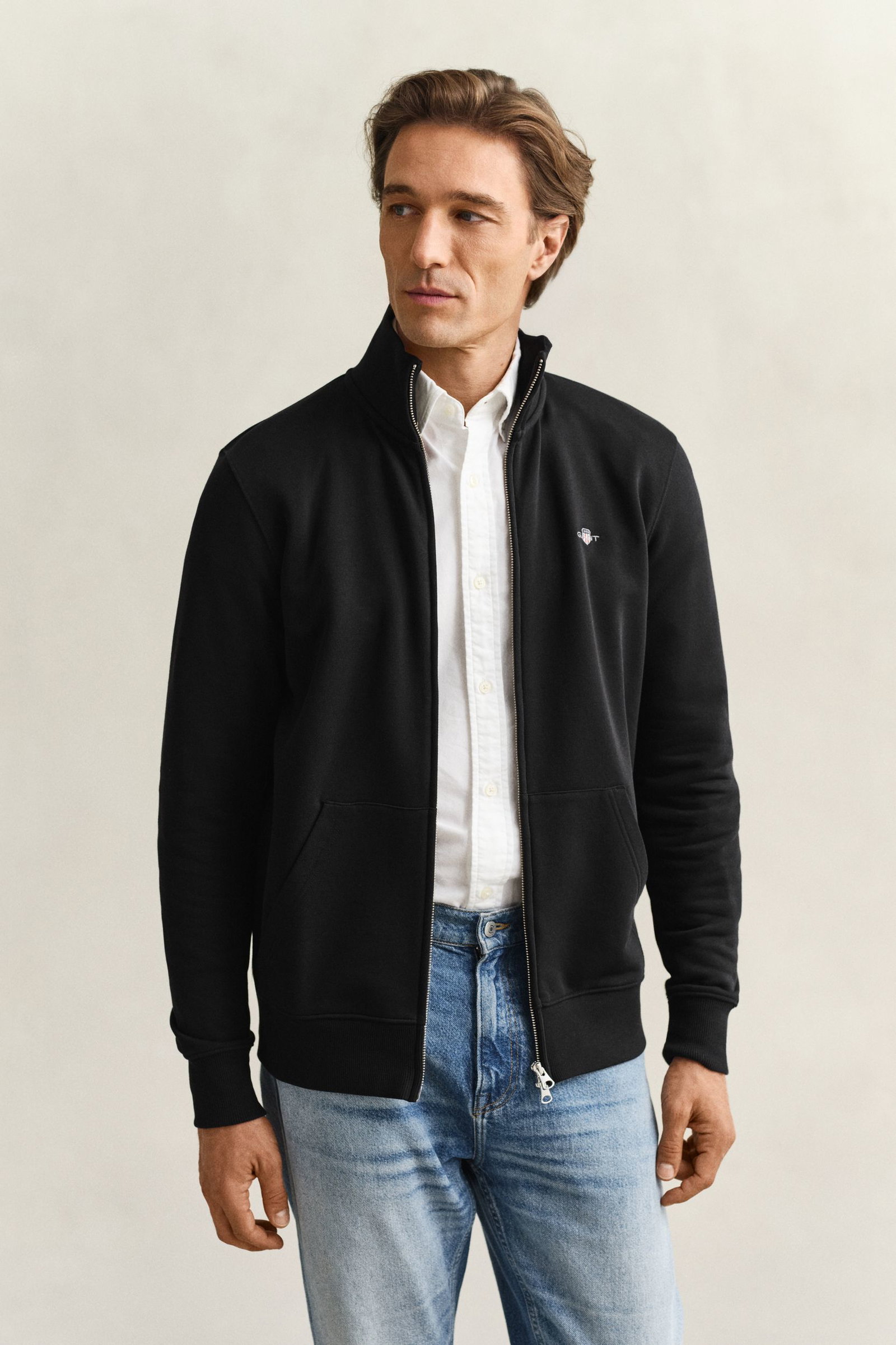 Gant |  Gant Sweatjacke "Shield" | XL | black
