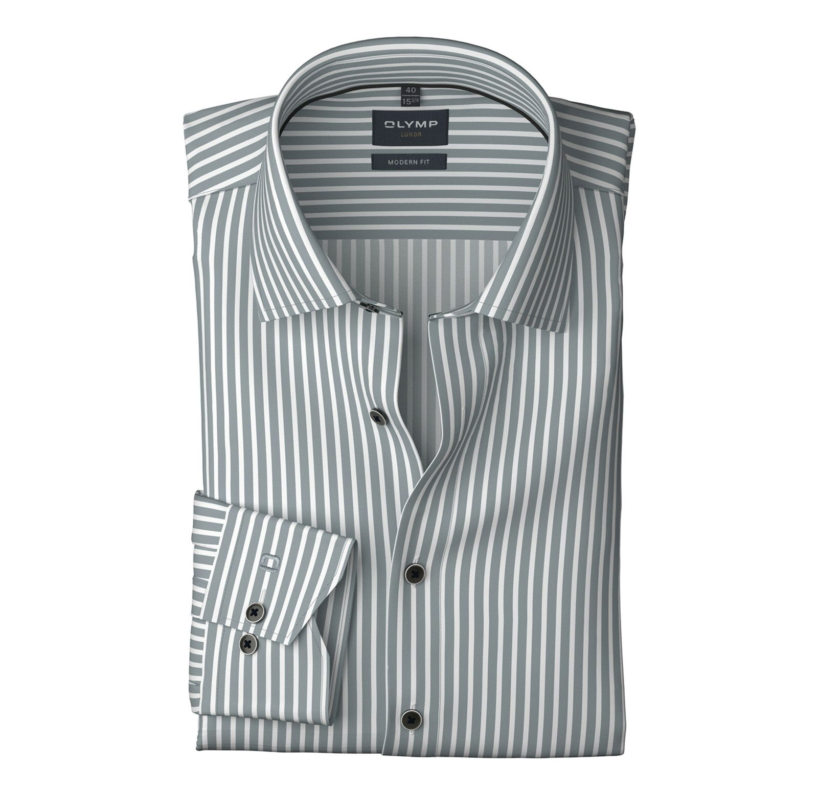 Olymp |  Olymp Hemd Modern Fit  | 41 | silbergrau