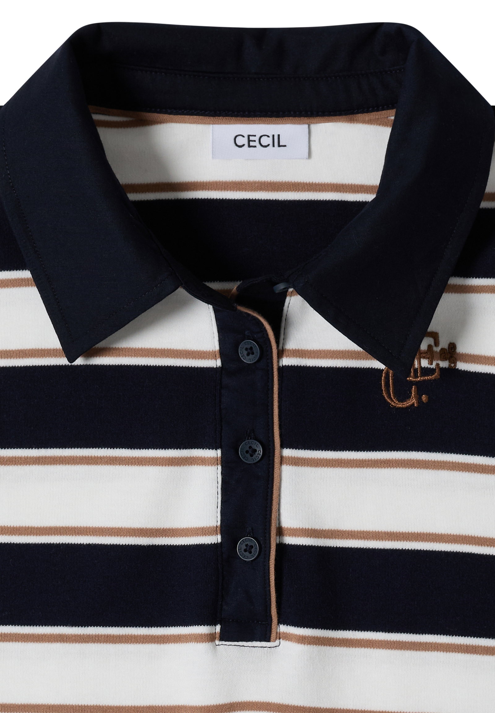 Striped Poloshirt, urban dark blue #2
