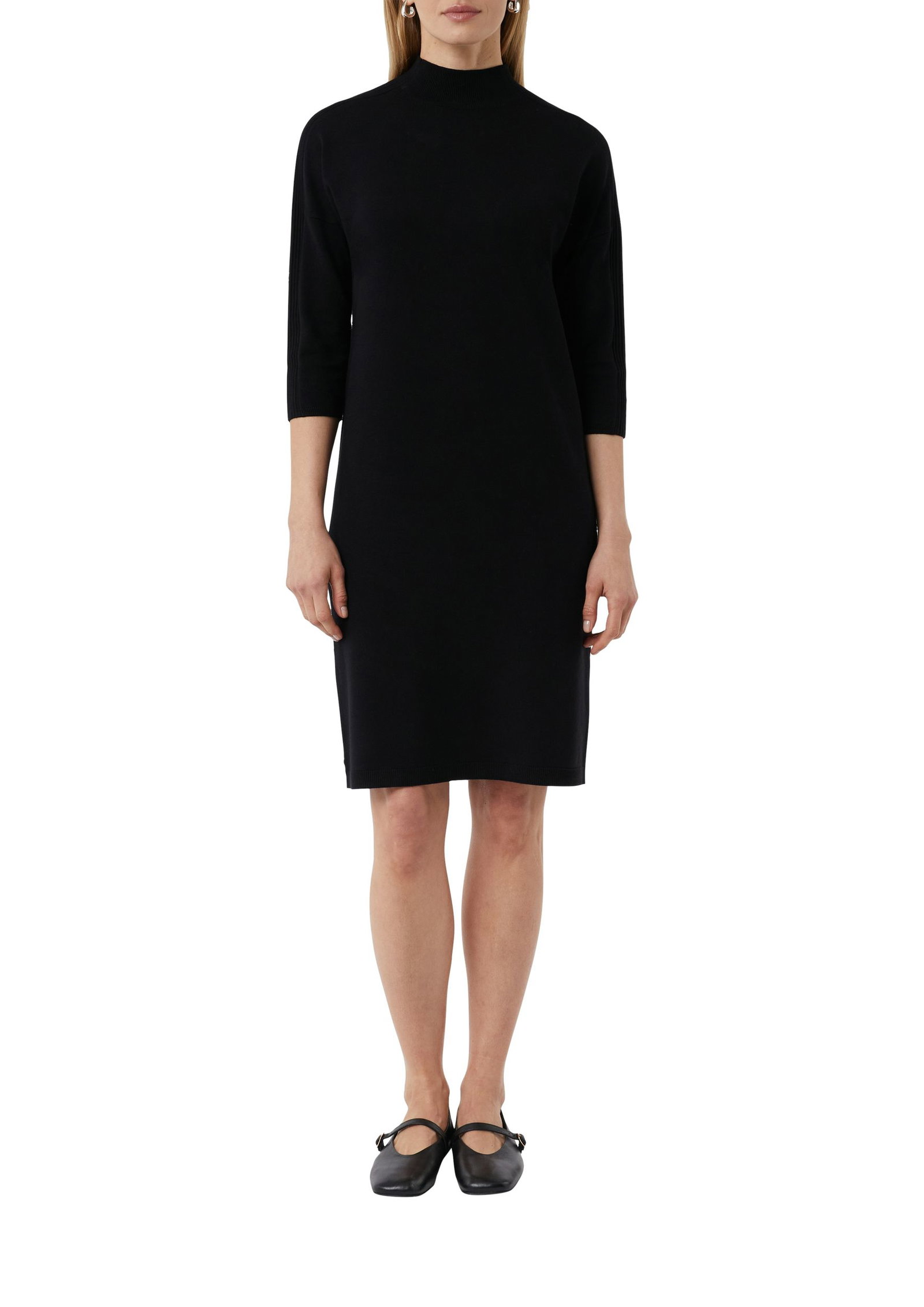b5e9724c9d2a961184f149b89fad39ad Comma | Comma Strickkleid | 38 | schwarz