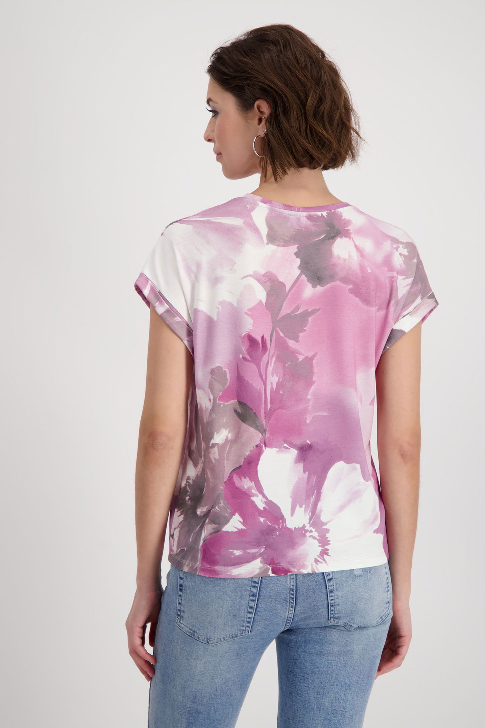 Monari |  T-ShirtT-Shirt, blossom gemustert | 40 | blossom gemustert