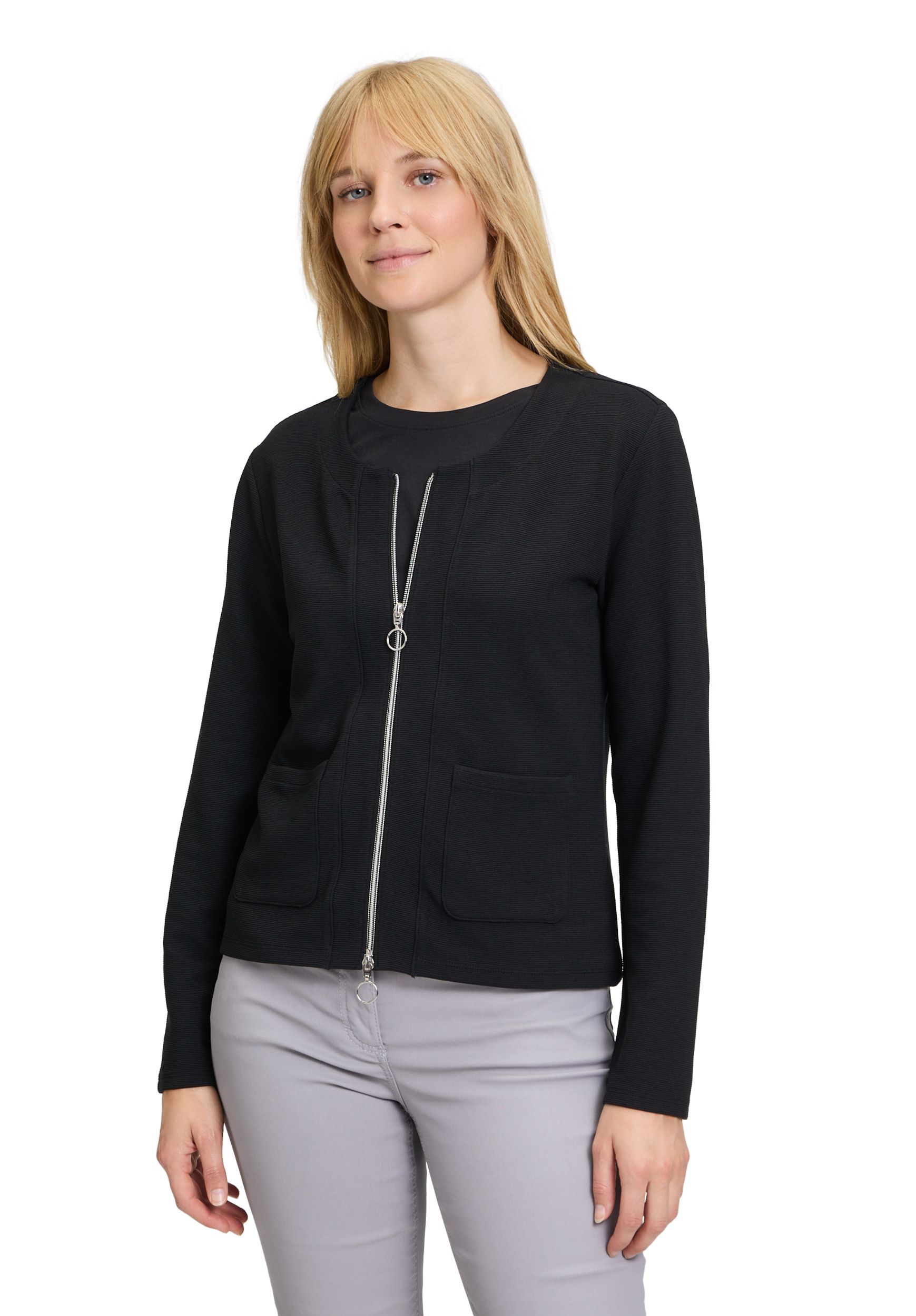 Betty Barclay |  Betty Barclay Sweatjacke  | 48 | schwarz