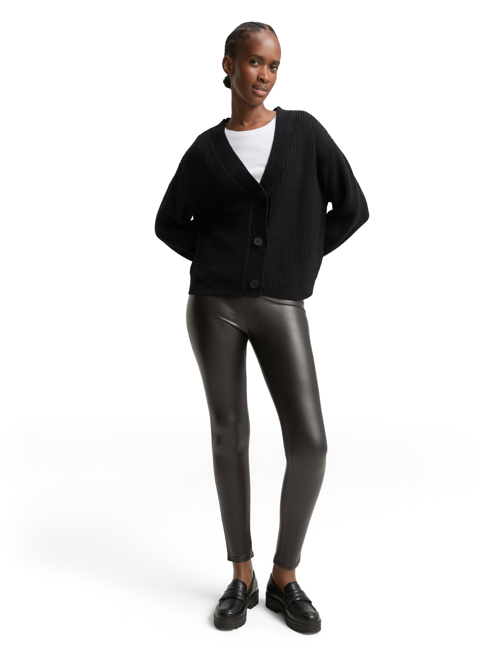 PU Leggings, deep black #4