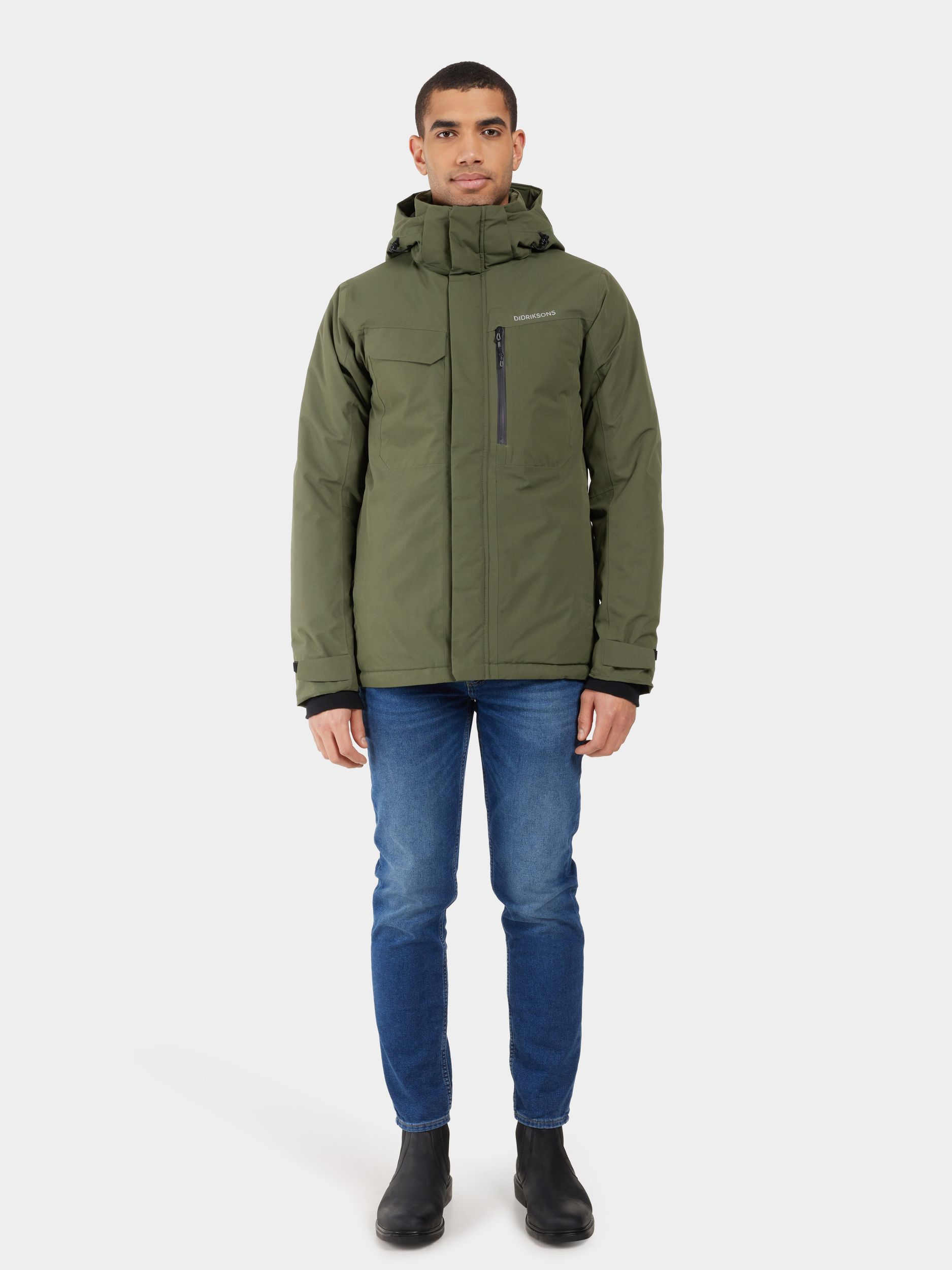 Didriksons |  Didriksons Long Jacke  | M | deep green