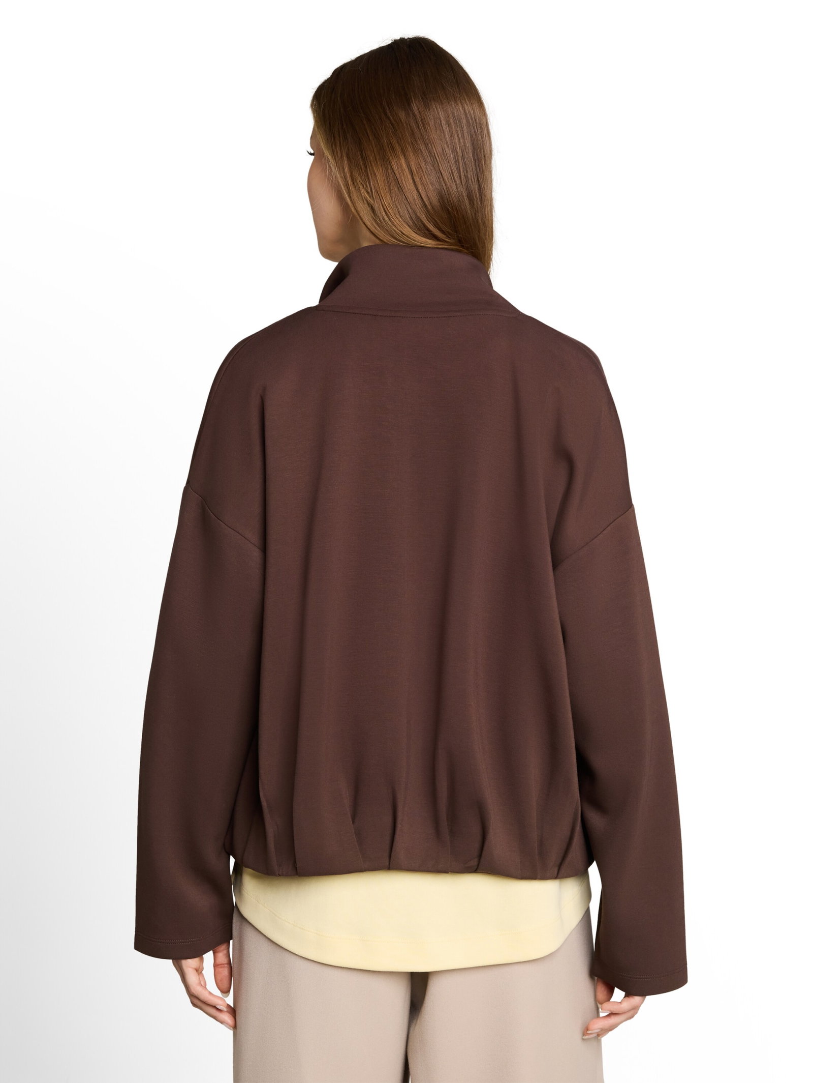 scuba sweatjacket, cool dark brown #4