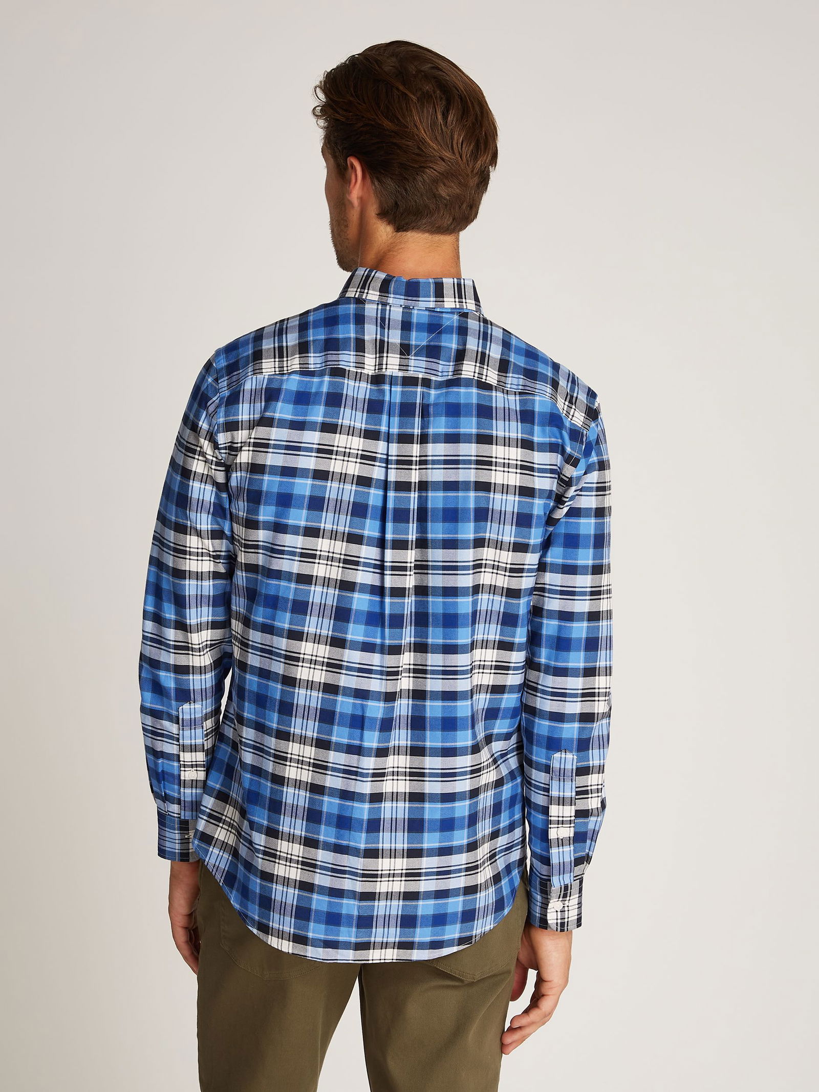  |  OXFORD HERITAGE PLAID RF SHIRT | XL | dark night navy big check