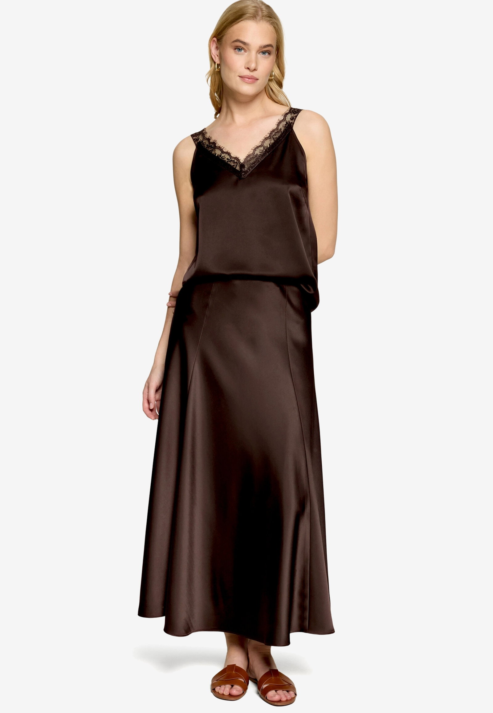 Bluse Kurz ohne Arm, Chocolate Plum #4
