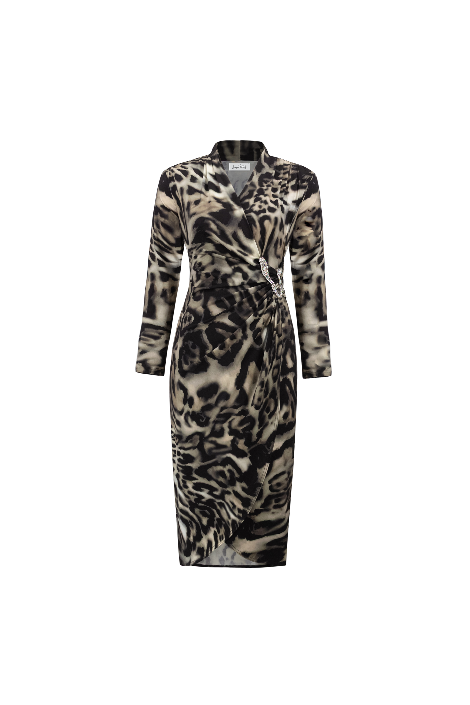 Joseph Ribkoff Damenkleid mit Leopardenmuster und Zierschnalle #7