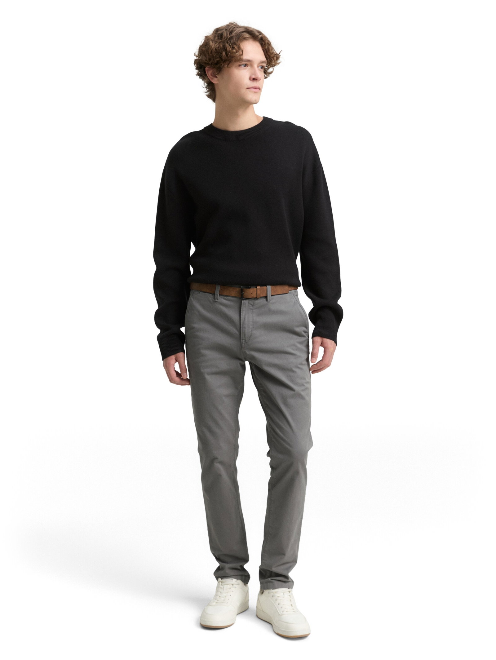 Slim Chino with belt, Castlerock Grey #6