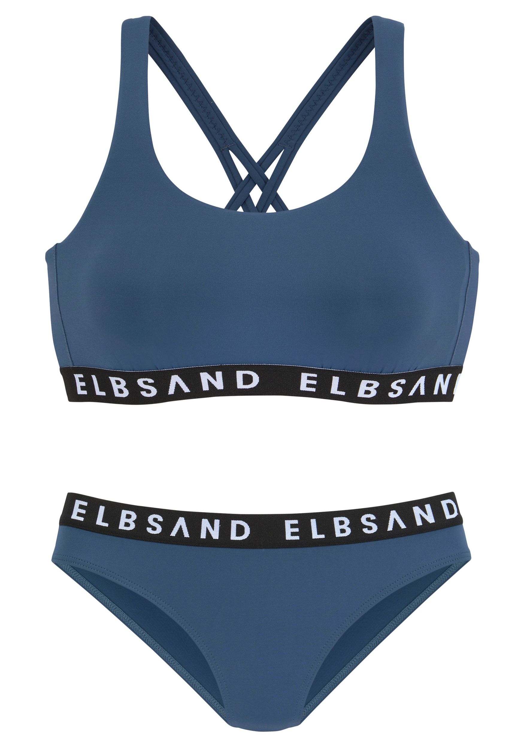 Lascana |  Elbsand LM Bustier-Bikini | 38A/B | smokeyblue