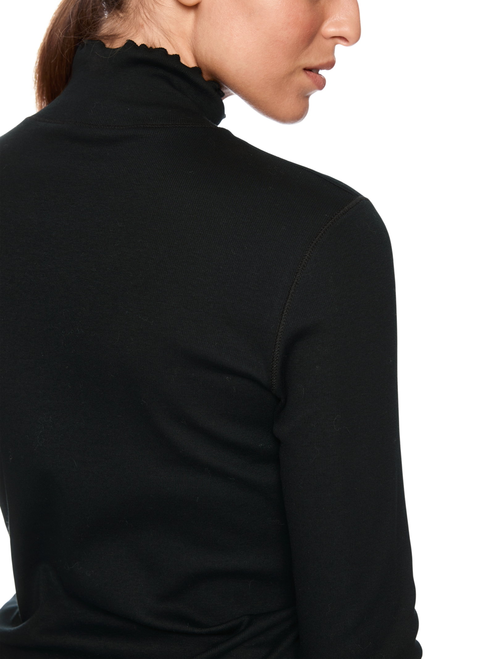Marc Cain Sports unifarbenes Langarmshirt mit Rollkragen #4