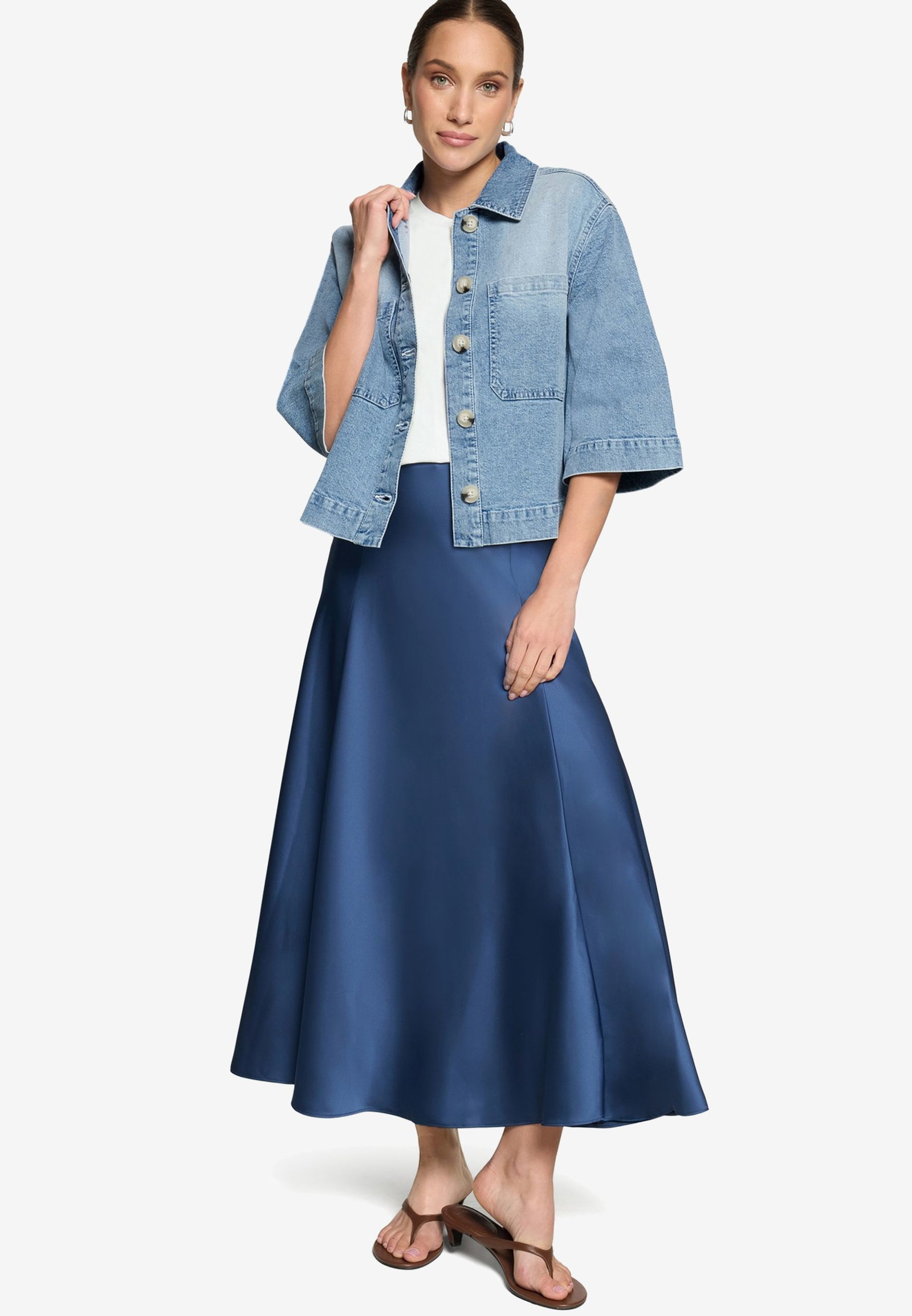 Zero |  Zero Kurzblazer  | 36 | light blue denim