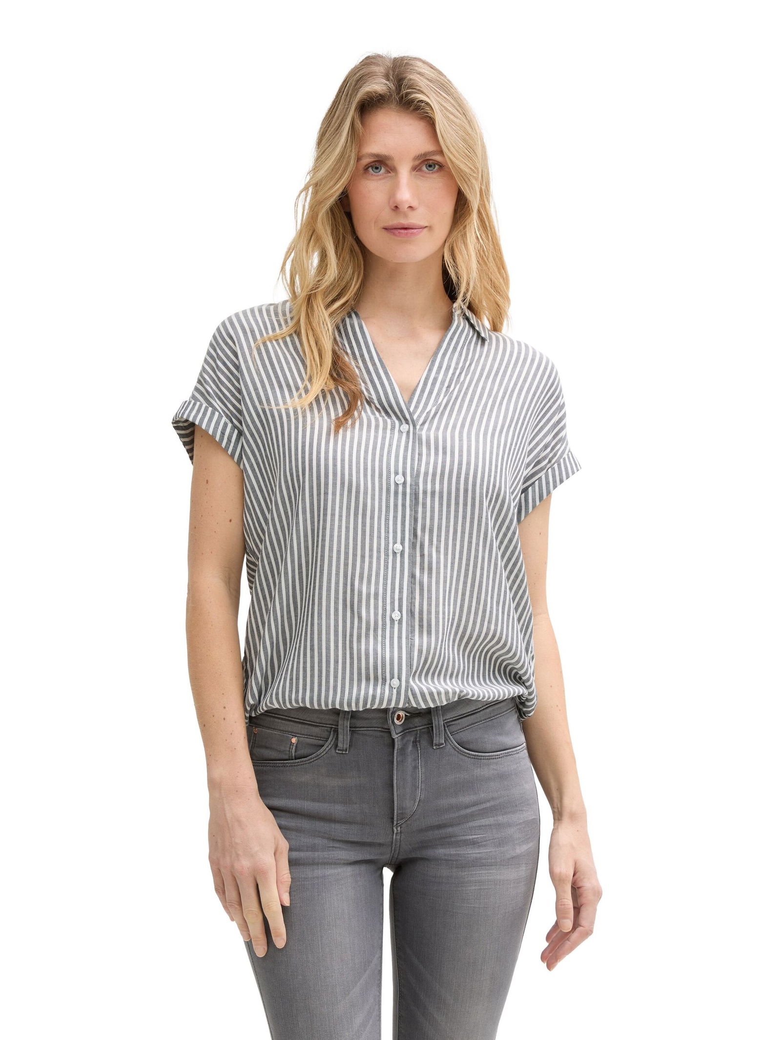  | Loose Fit Bluse mit Streifenmuster | 46 | 2888_35912