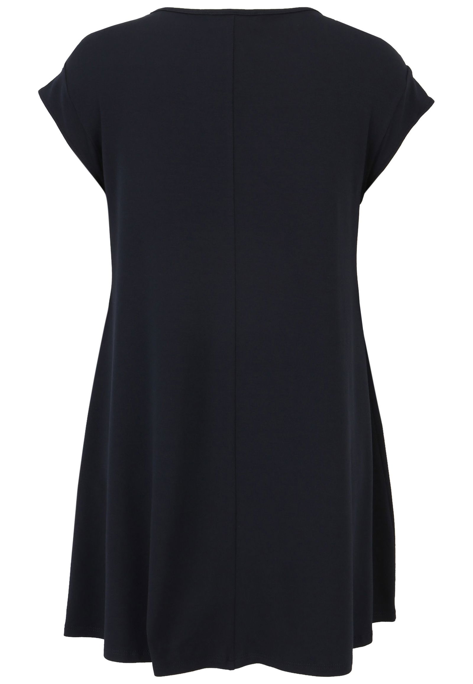 Doris Streich |  Doris Streich Long-Shirt mit Strass-Steinchen und 3/4-Arm | 50 | marine