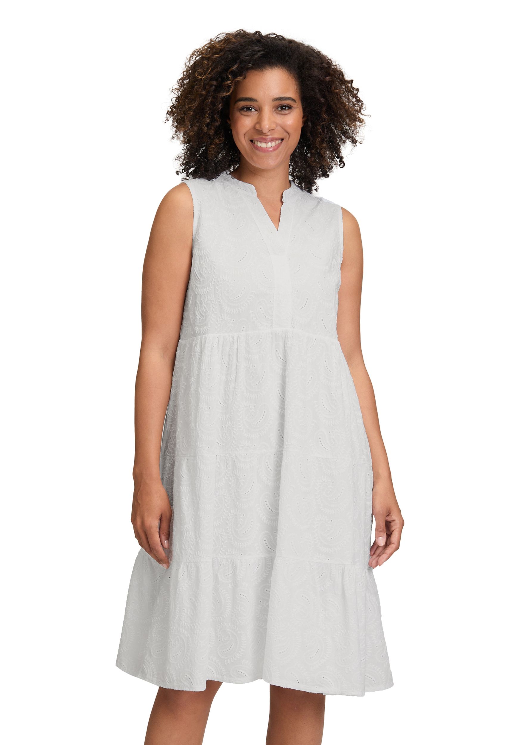  |  Kleid Kurz ohne Arm, Bright White | 38 | weiß