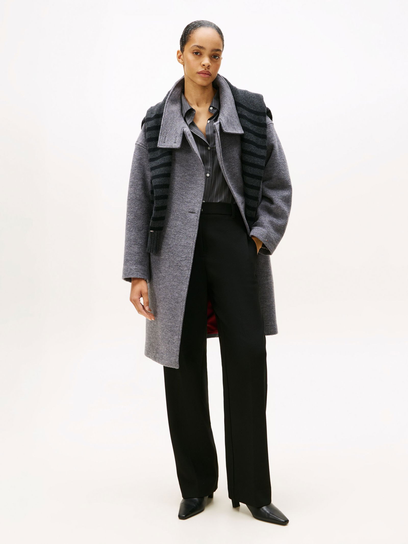 Tommy Hilfiger | Tommy Hilfiger Wollmantel | 36 | mid grey heather