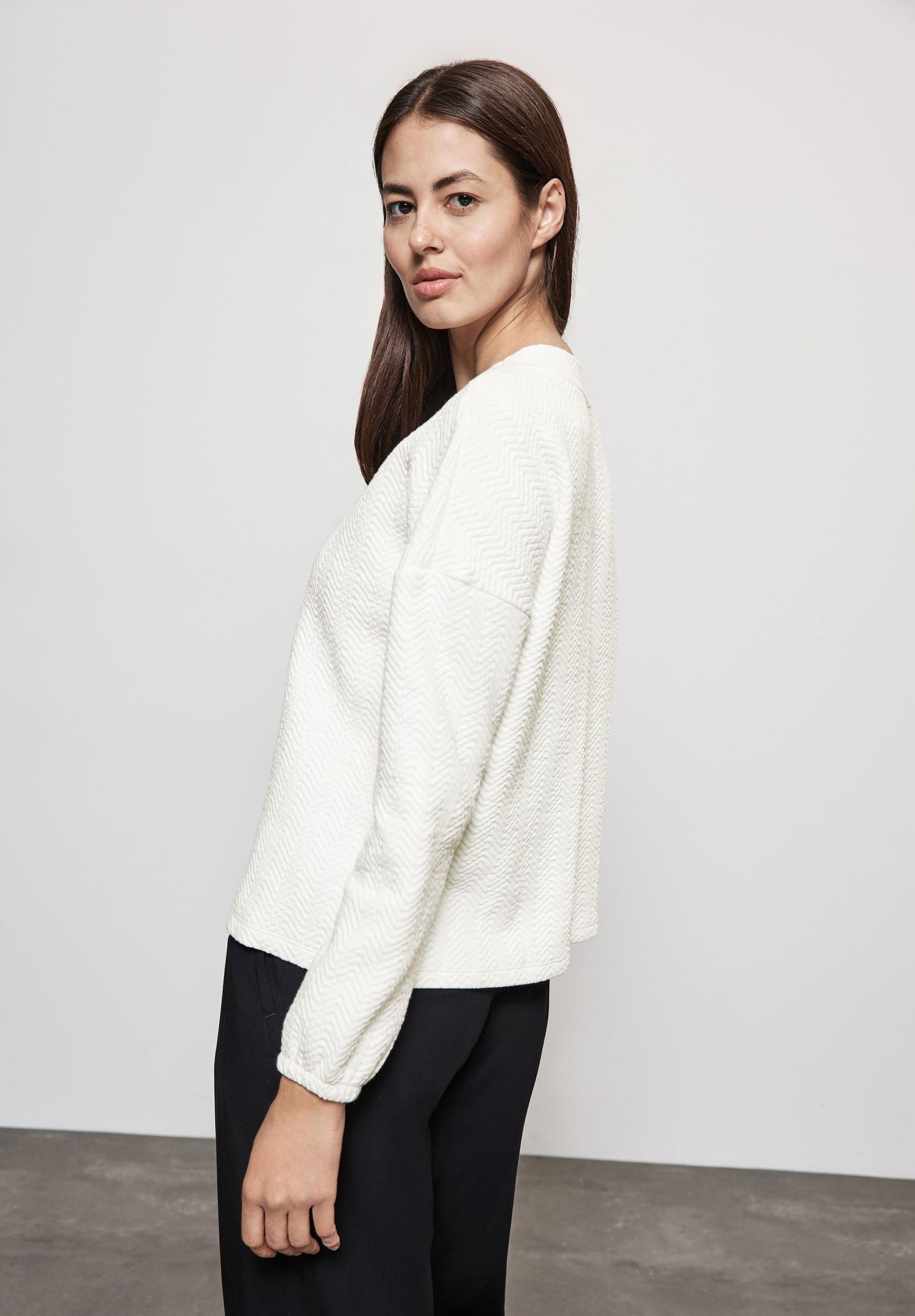 Street One |  Street One Pullover  | 42 | lucid white