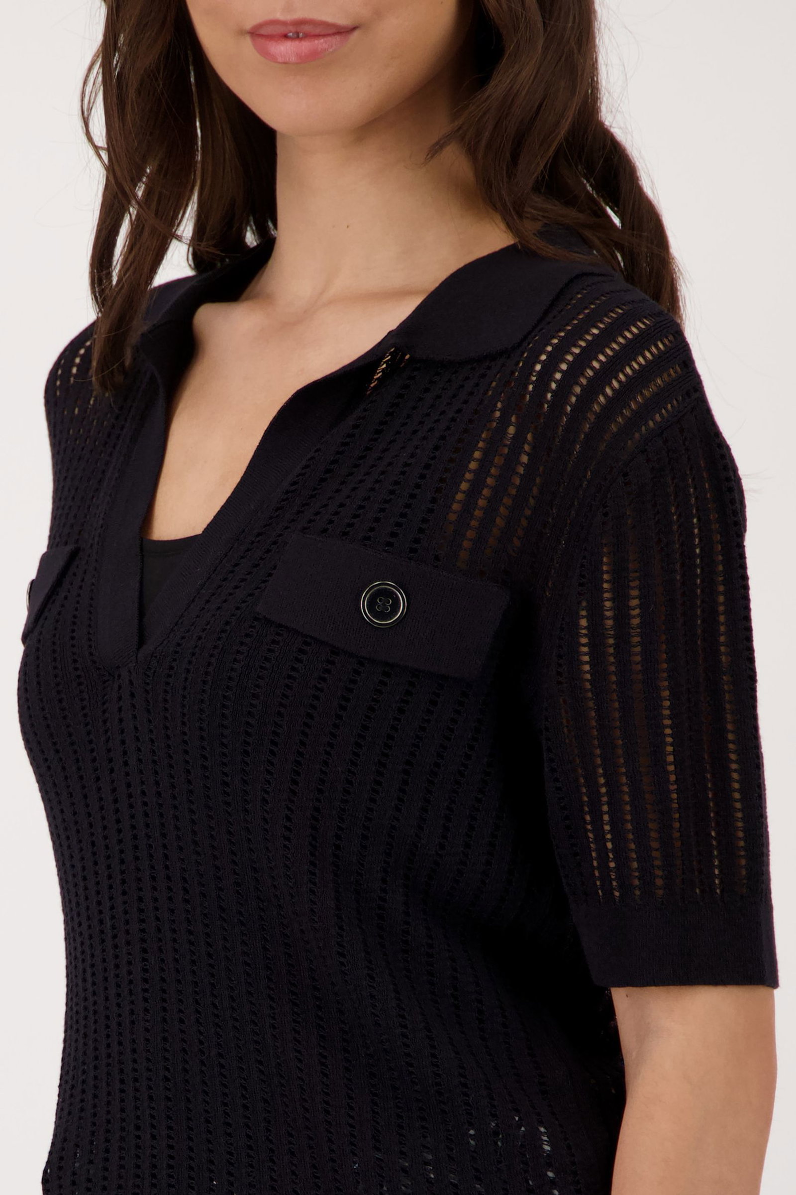 Monari |  Monari Poloshirt  | 42 | schwarz