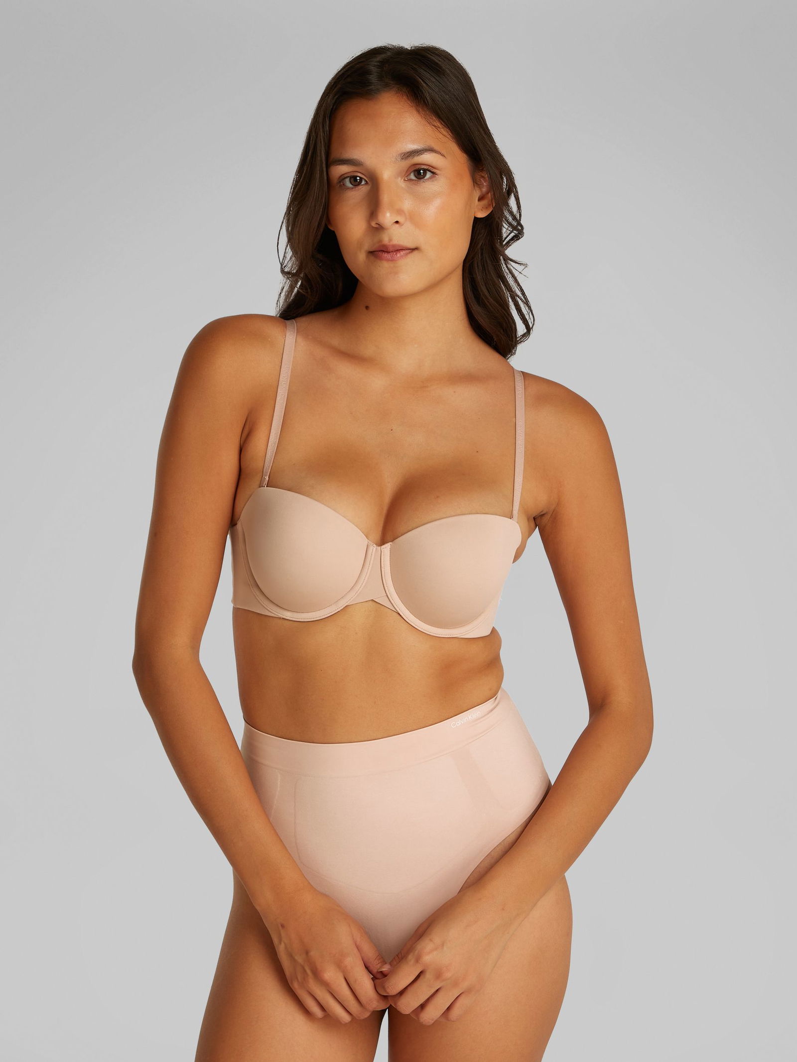  |  LIGHTLY LINED STRAPLESS, BROWN | 75D | cedar