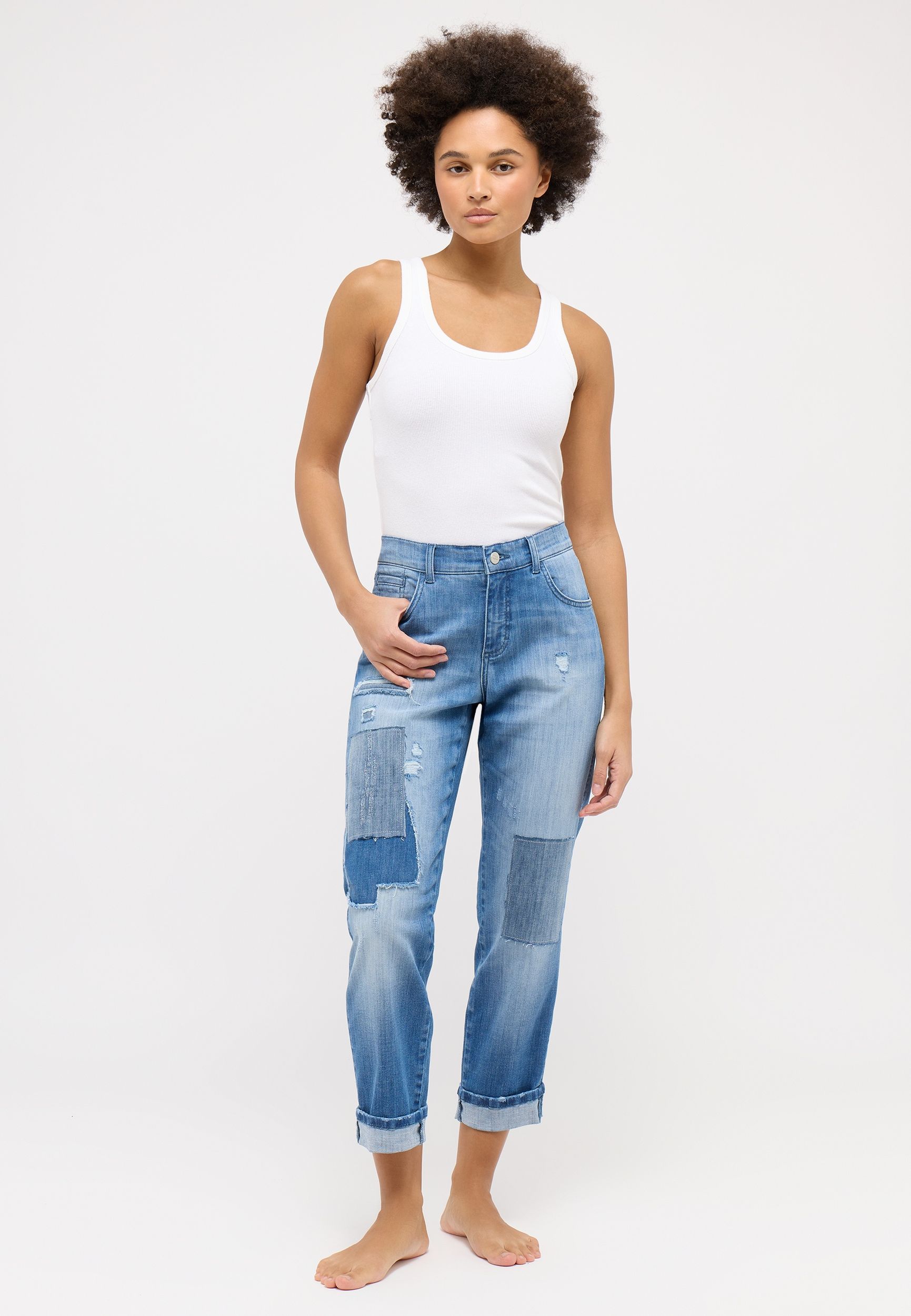 Angels |  Angels Boyfriend Jeans  | 36/30 | light blue used destroyed