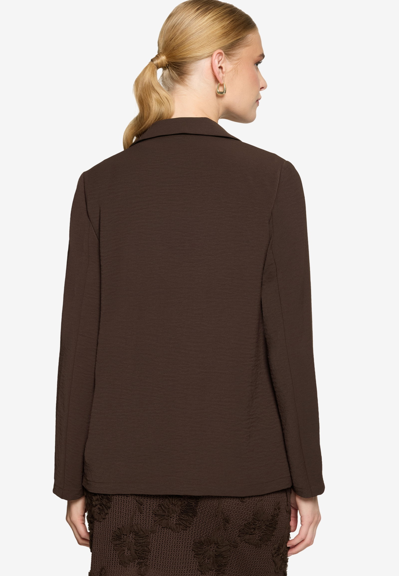 Blazerjacke Lang 3/4 Arm, Chocolate Plum #7