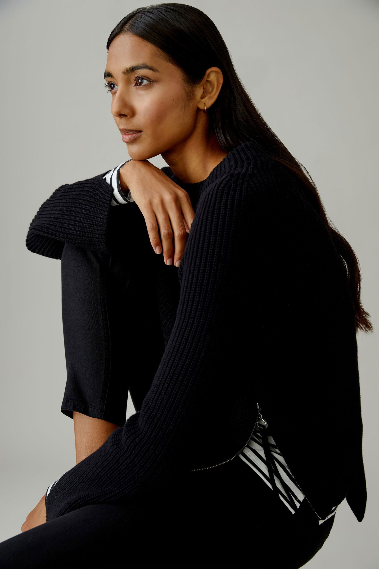 Oui |  Oui Pullover  | 42 | black