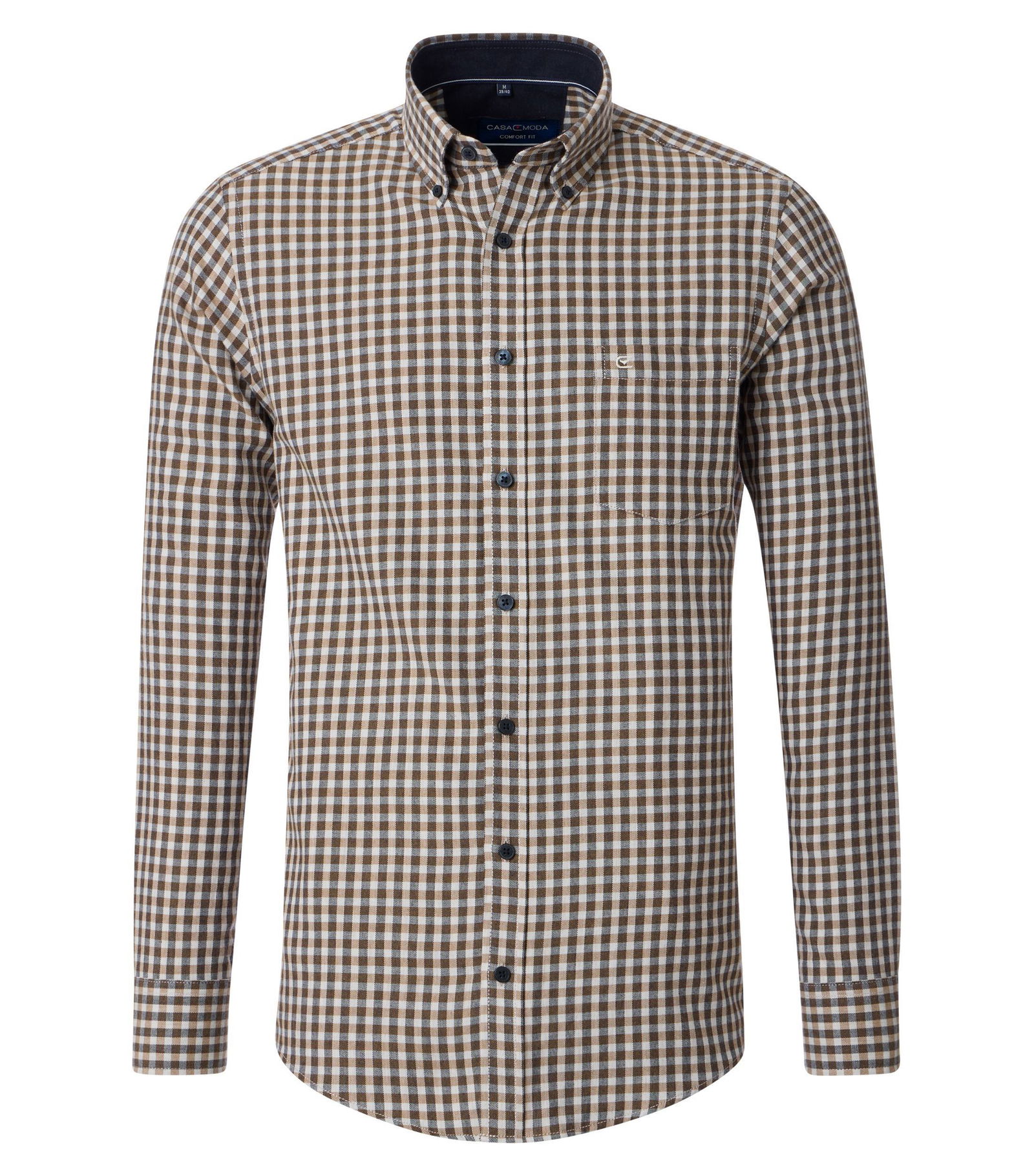 Casa Moda |  Casa Moda Hemd Regular Fit  | 3XL | beige
