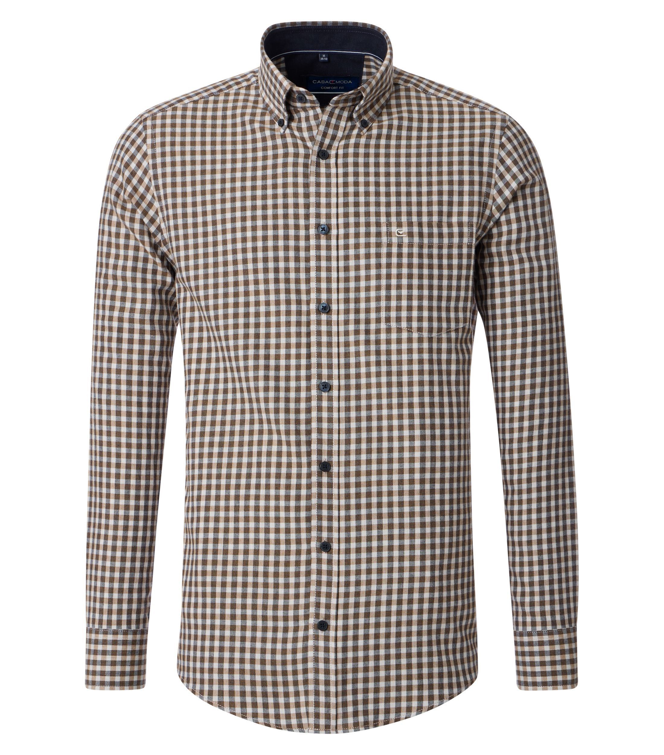 Casa Moda |  Casa Moda Hemd Regular Fit  | 3XL | beige