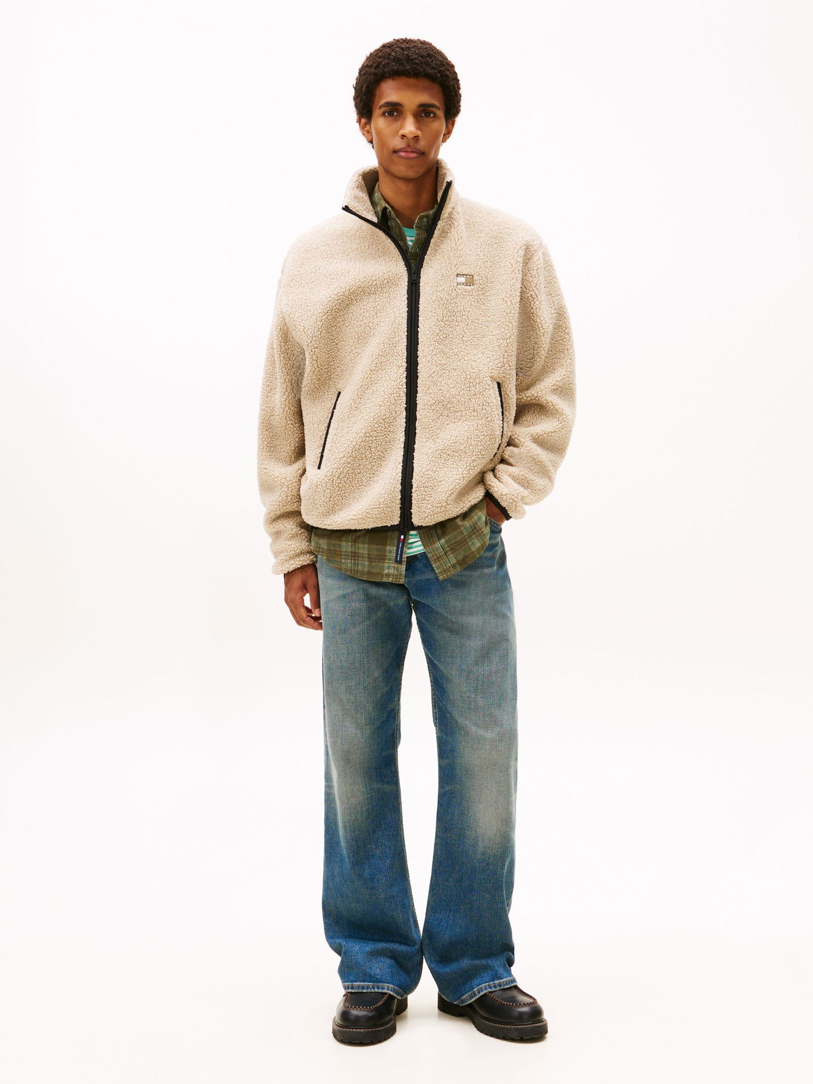 Tommy Jeans |  TJM RLX BADGE ZIP-THRU TEDDY EXT | S