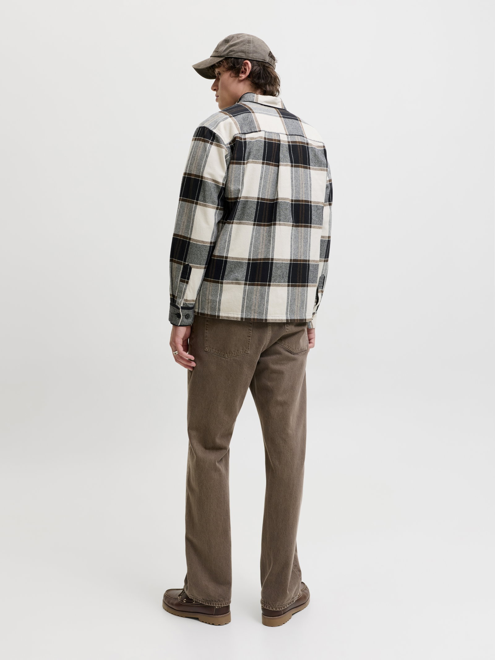 JJEJACKSON OVERSHIRT LS SN, Cloud Dancer/CHECK #3
