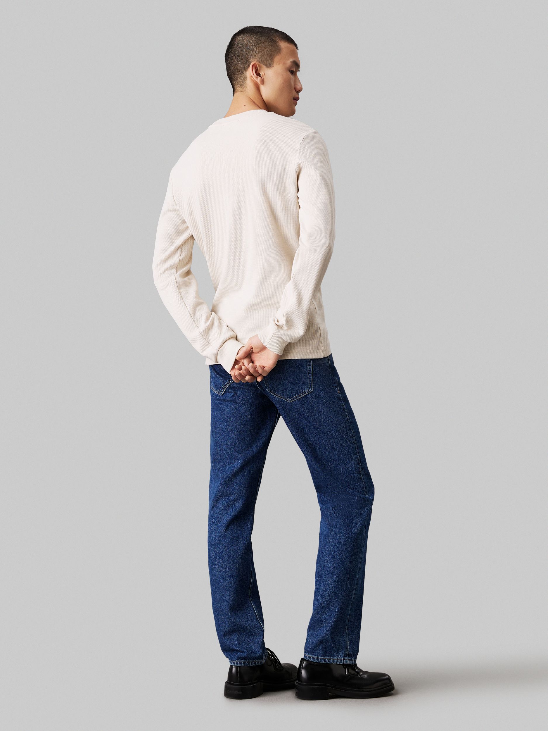 Calvin Klein Jeans |  Calvin Klein Jeans Pullover  | L | eggshell