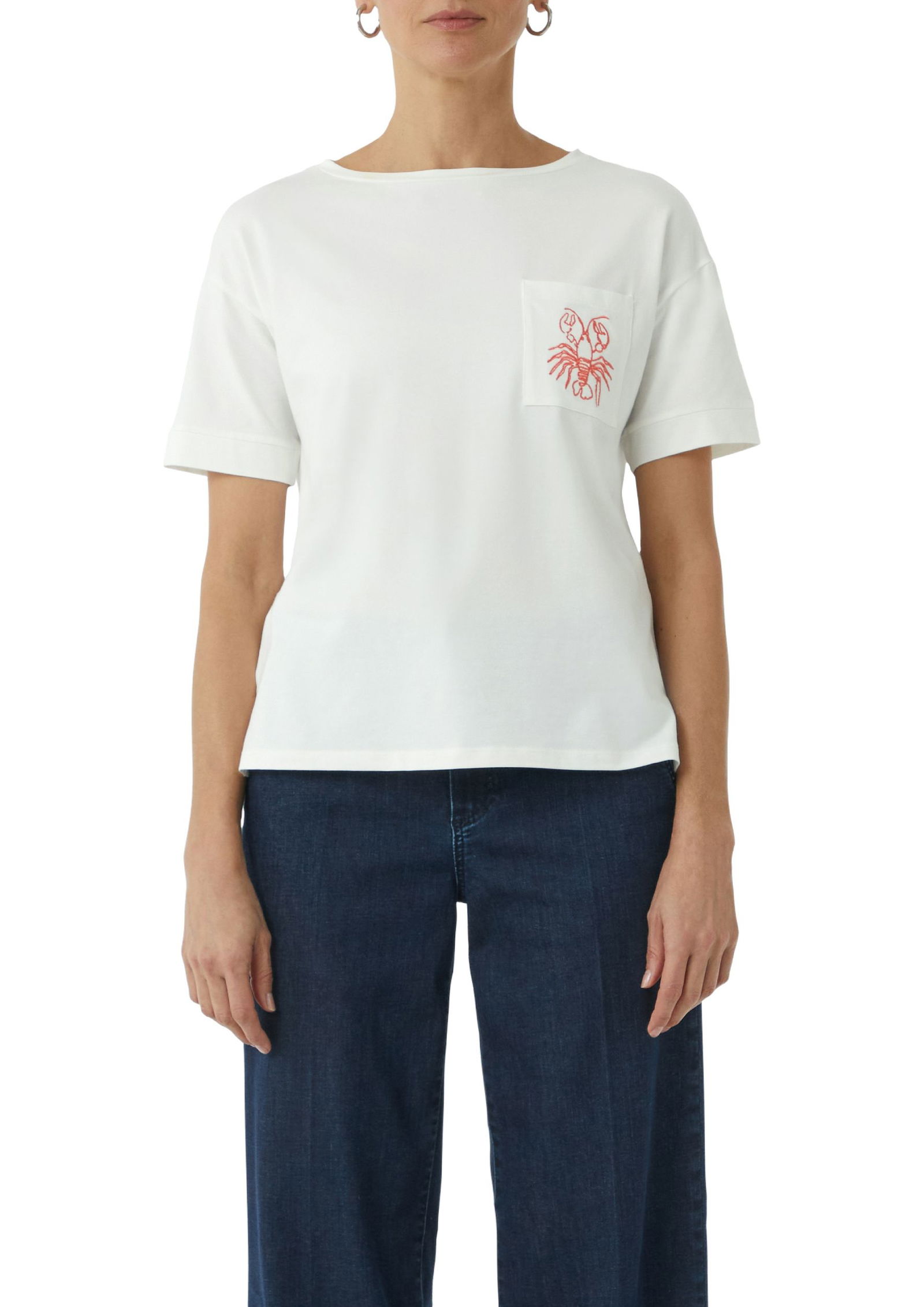 Comma |  T-Shirt | 46 | weiß