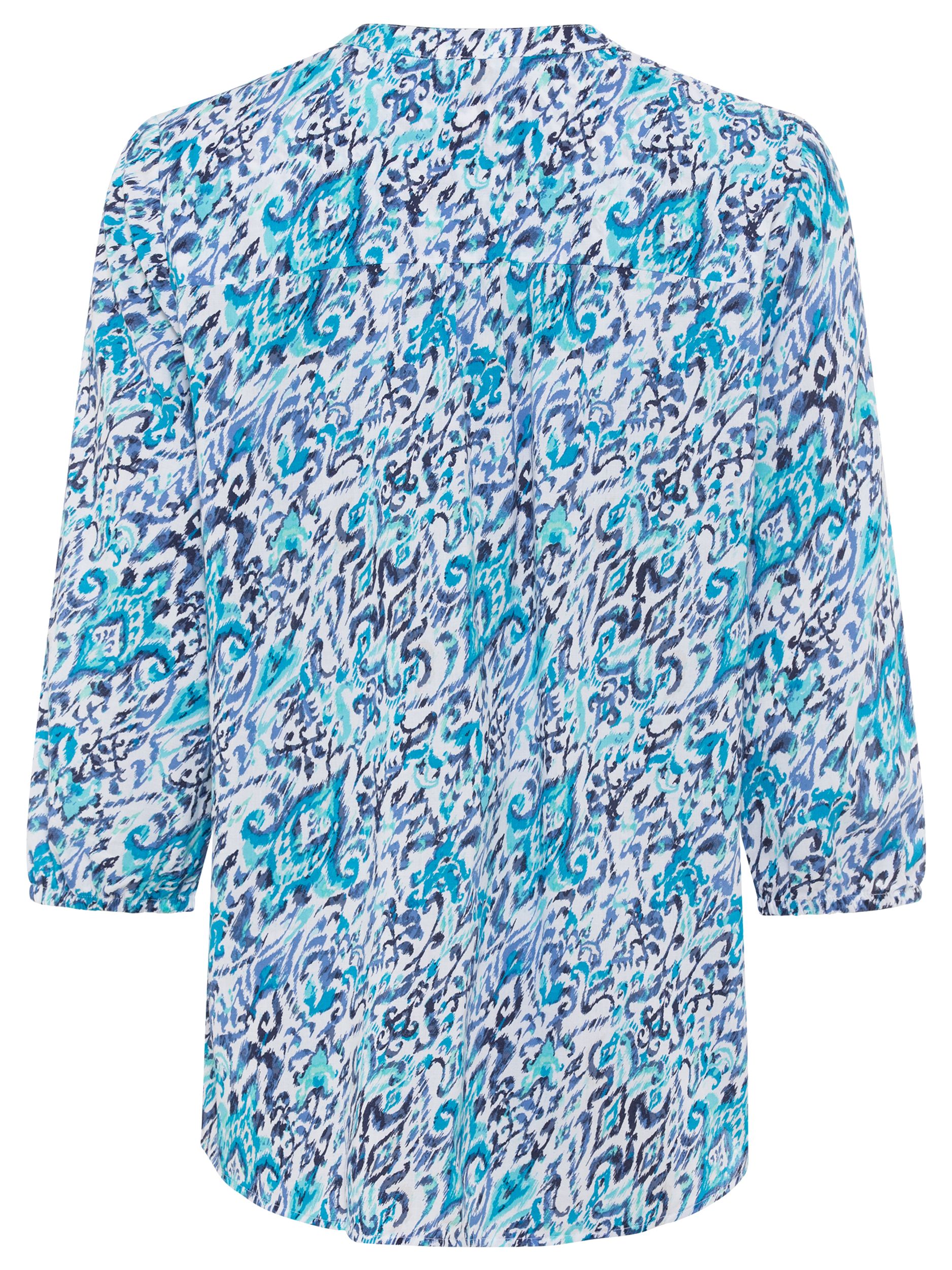 Olsen |  Olsen Druckbluse  | 46 | aruba blue