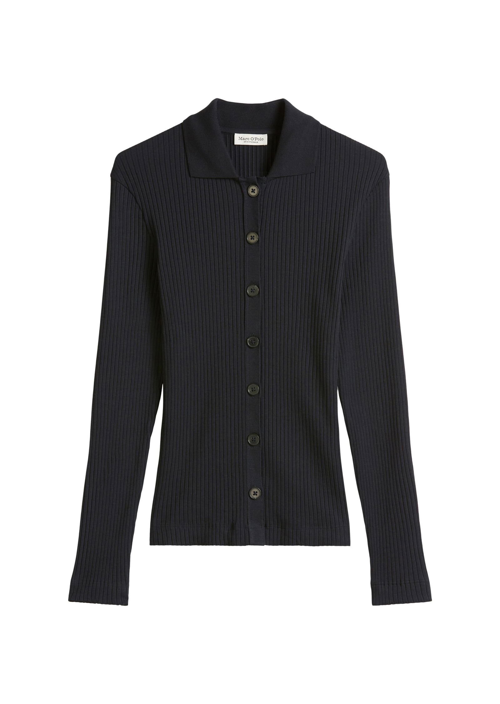 513435e0a17697519df8ed94d45ac6aa Marc O´Polo |  Marc O' Polo Ripp-Jerseybluse loose | L | deep night blue