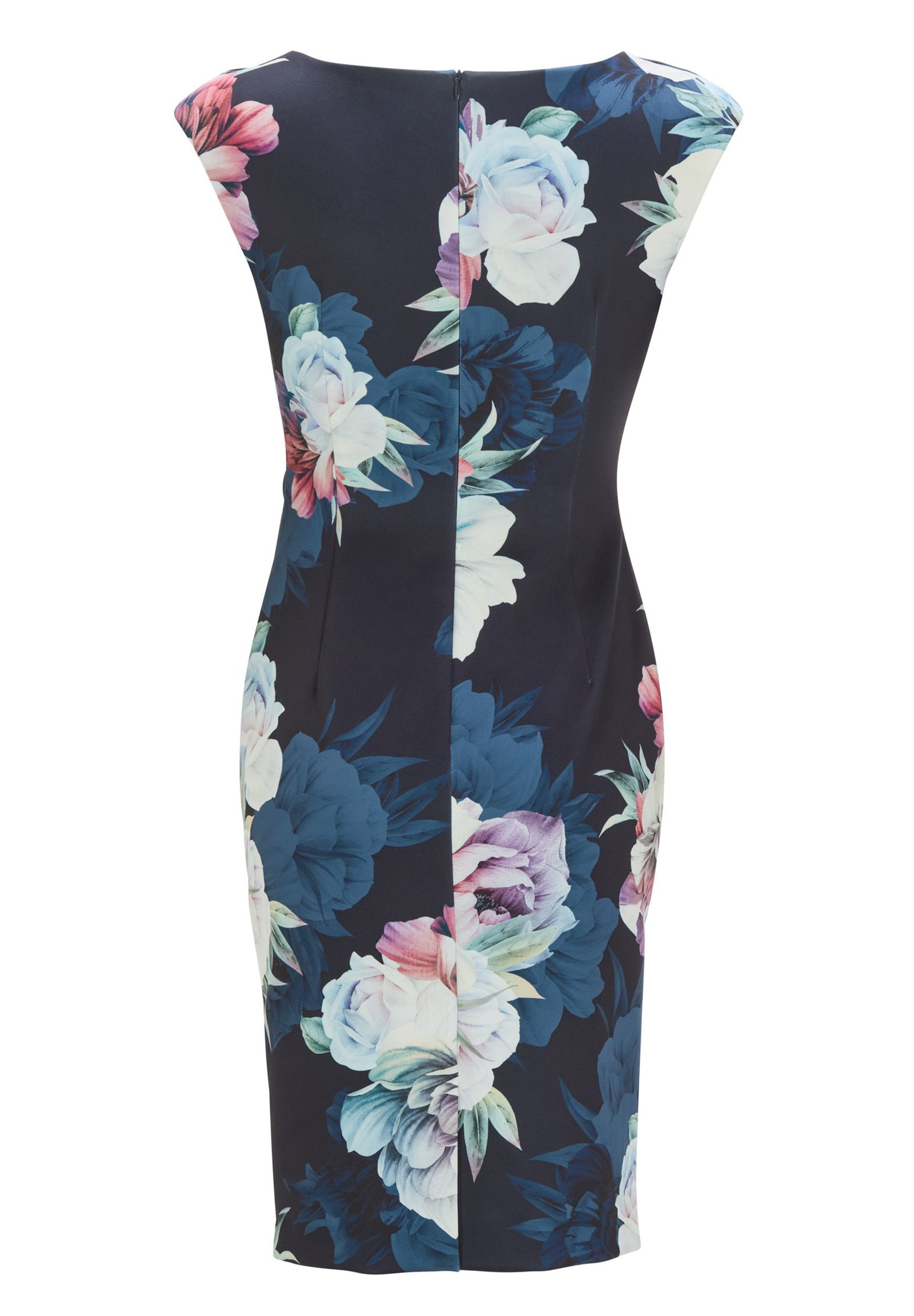 0362a9b91dcd49b179ef4d0b70bd6116 SWING | SWING Kurzes Kleid | 40 | navy / multi