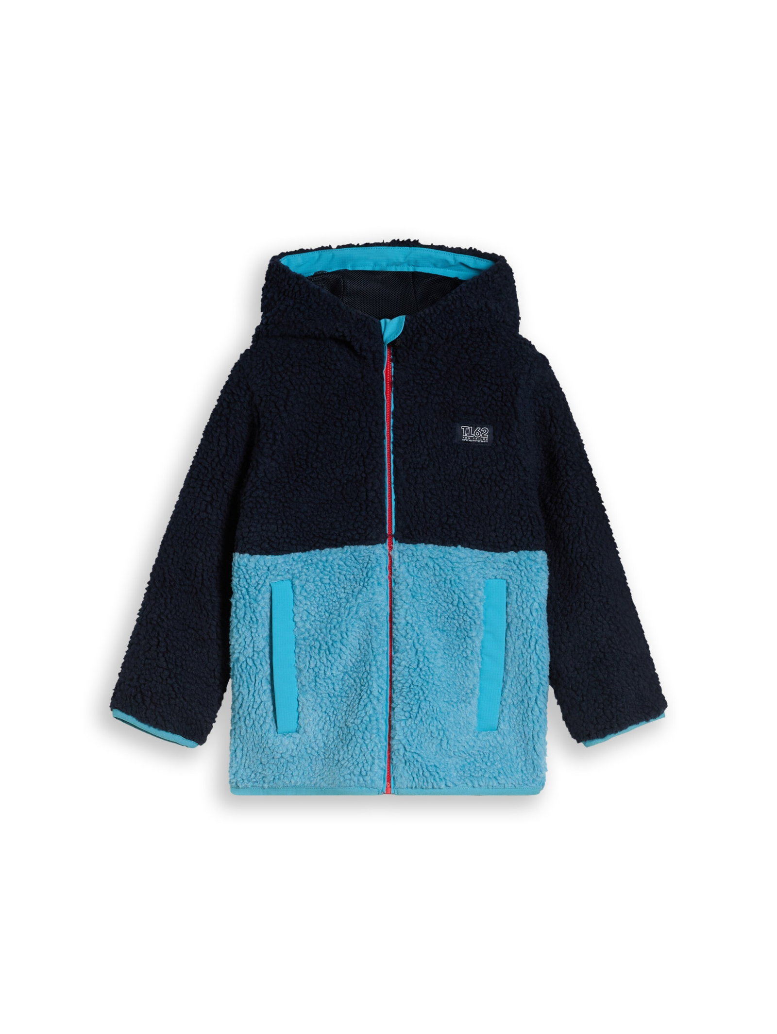 teddy fleece jacket, sky captain blue #1
