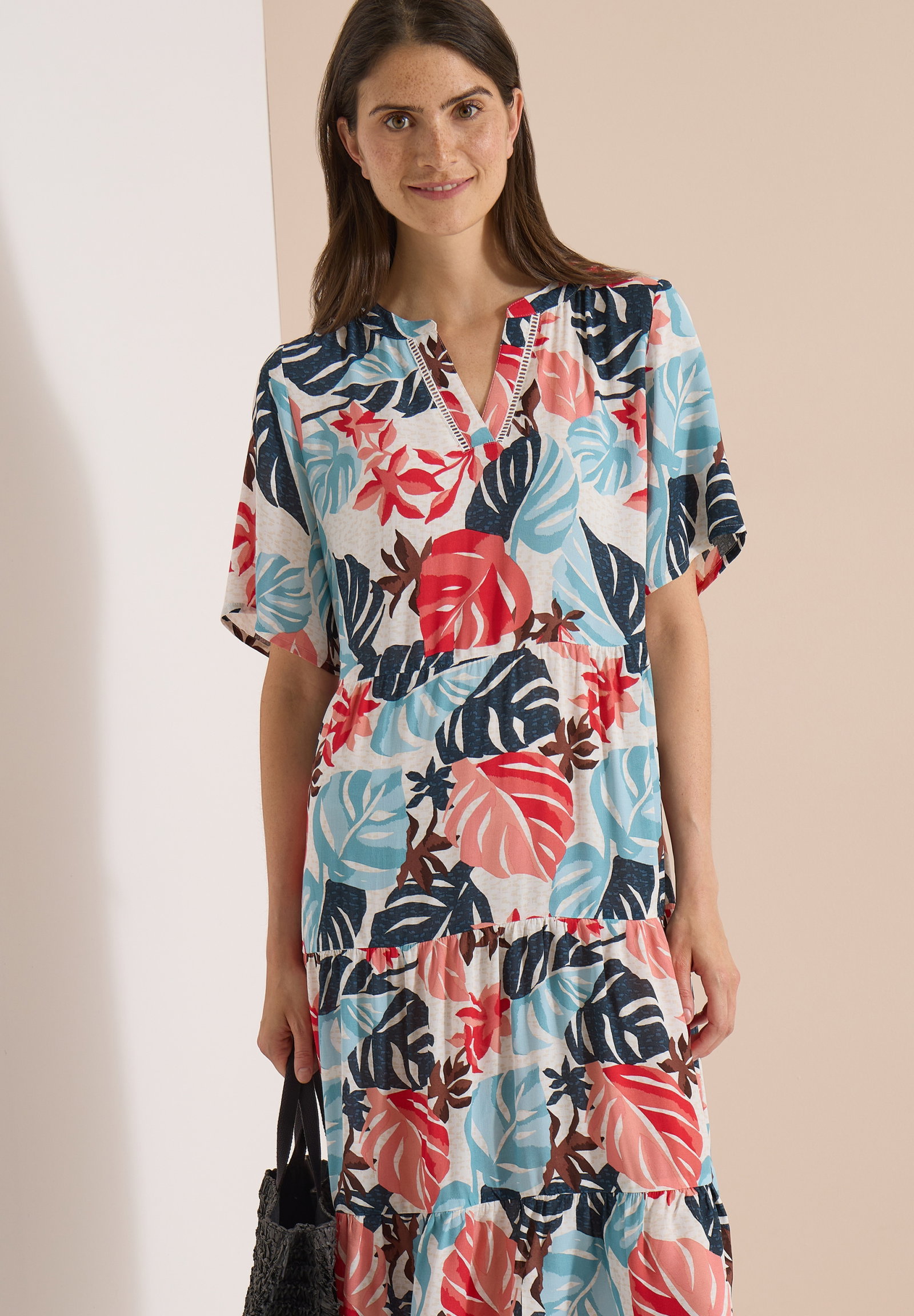 TOS AOP Dress, light alabaster white #5