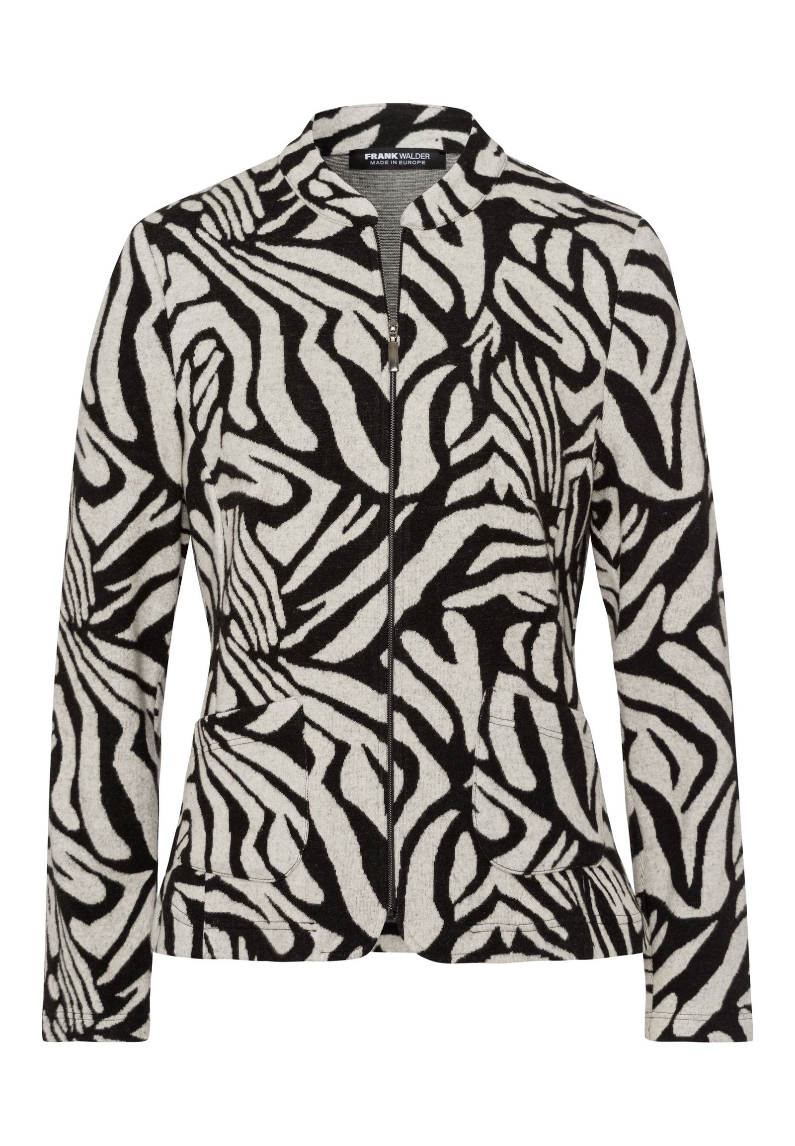 Frank Walder |  Frank Walder Pullover  | 52 | ecru/schwarz