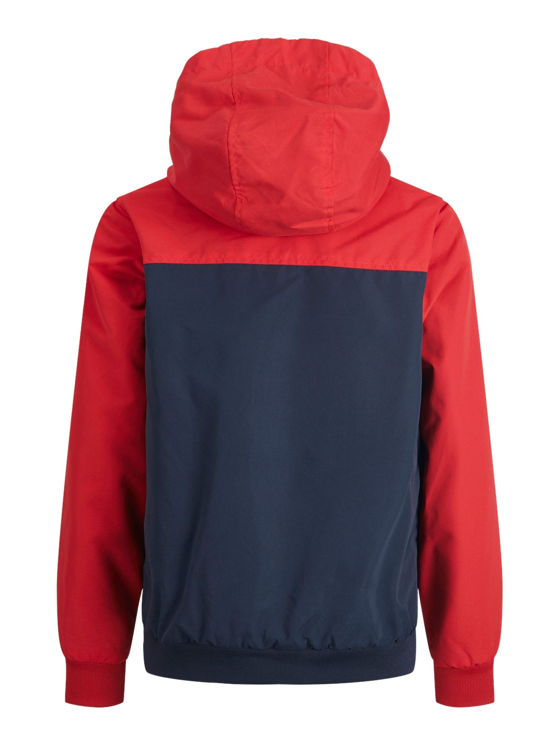 Jack&Jones |  JJERUSH BLOCKING HOOD BOMBER NOOS JNR | 176 | true red